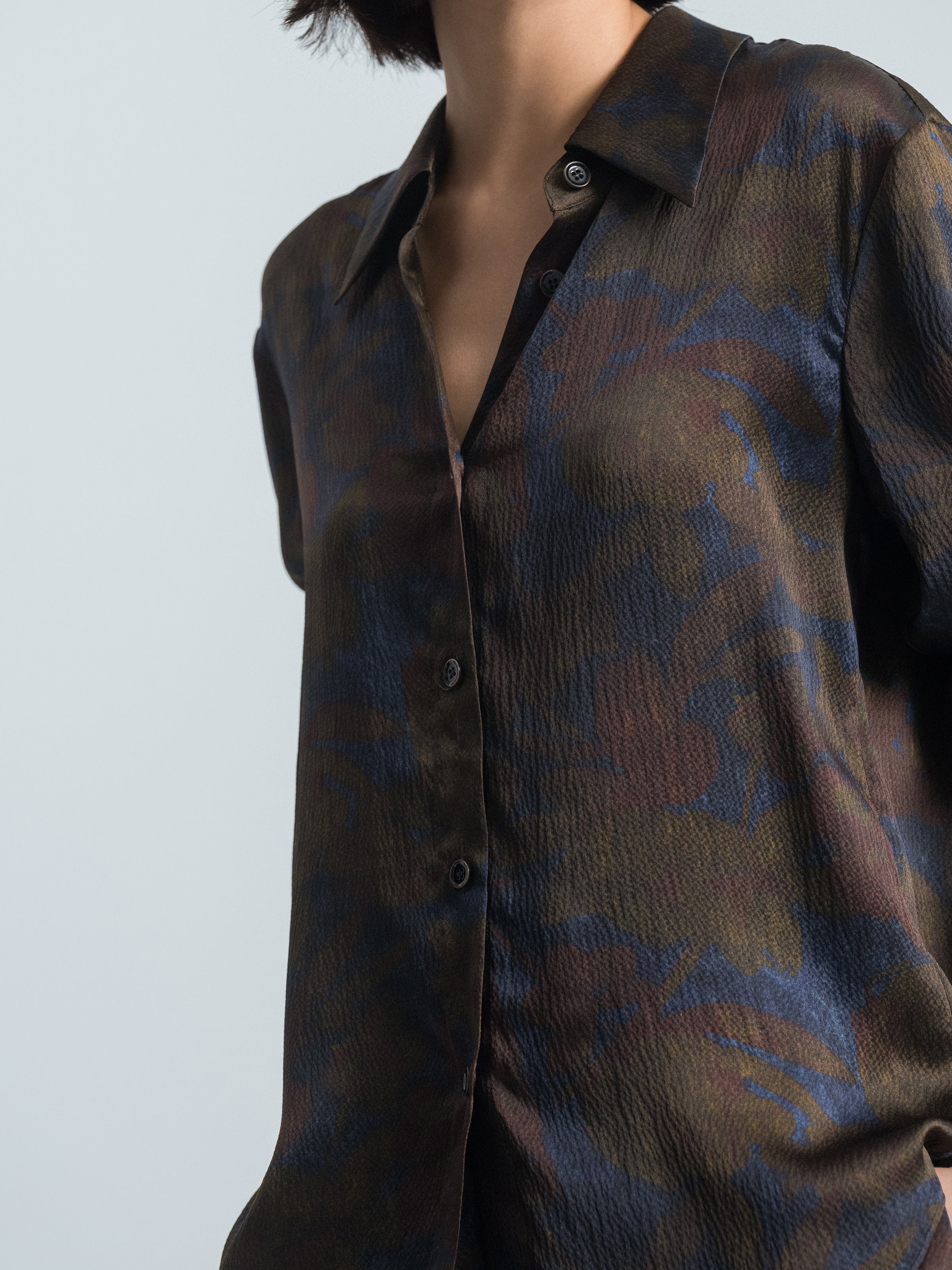 Basic Point‑collar Shirt