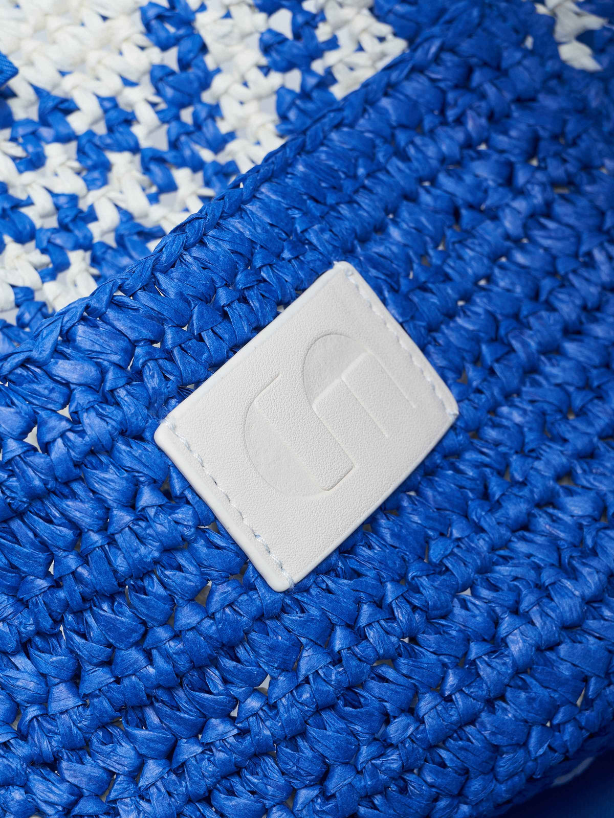 Color-block Straw Bag