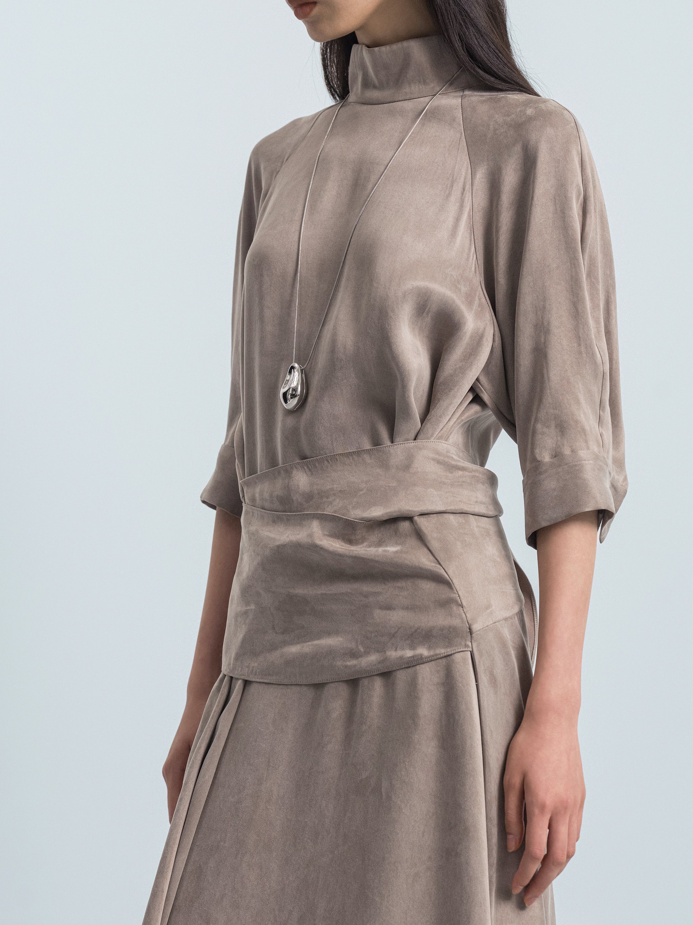 Long Sleeve Panel Dress