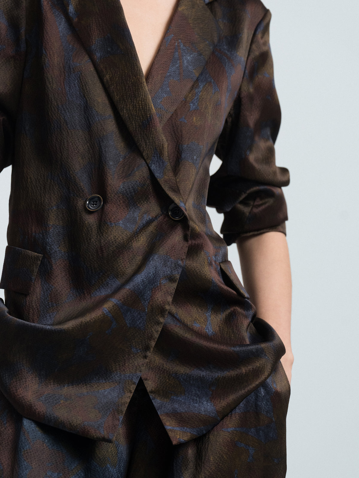 Printed Straight‑cut Suit