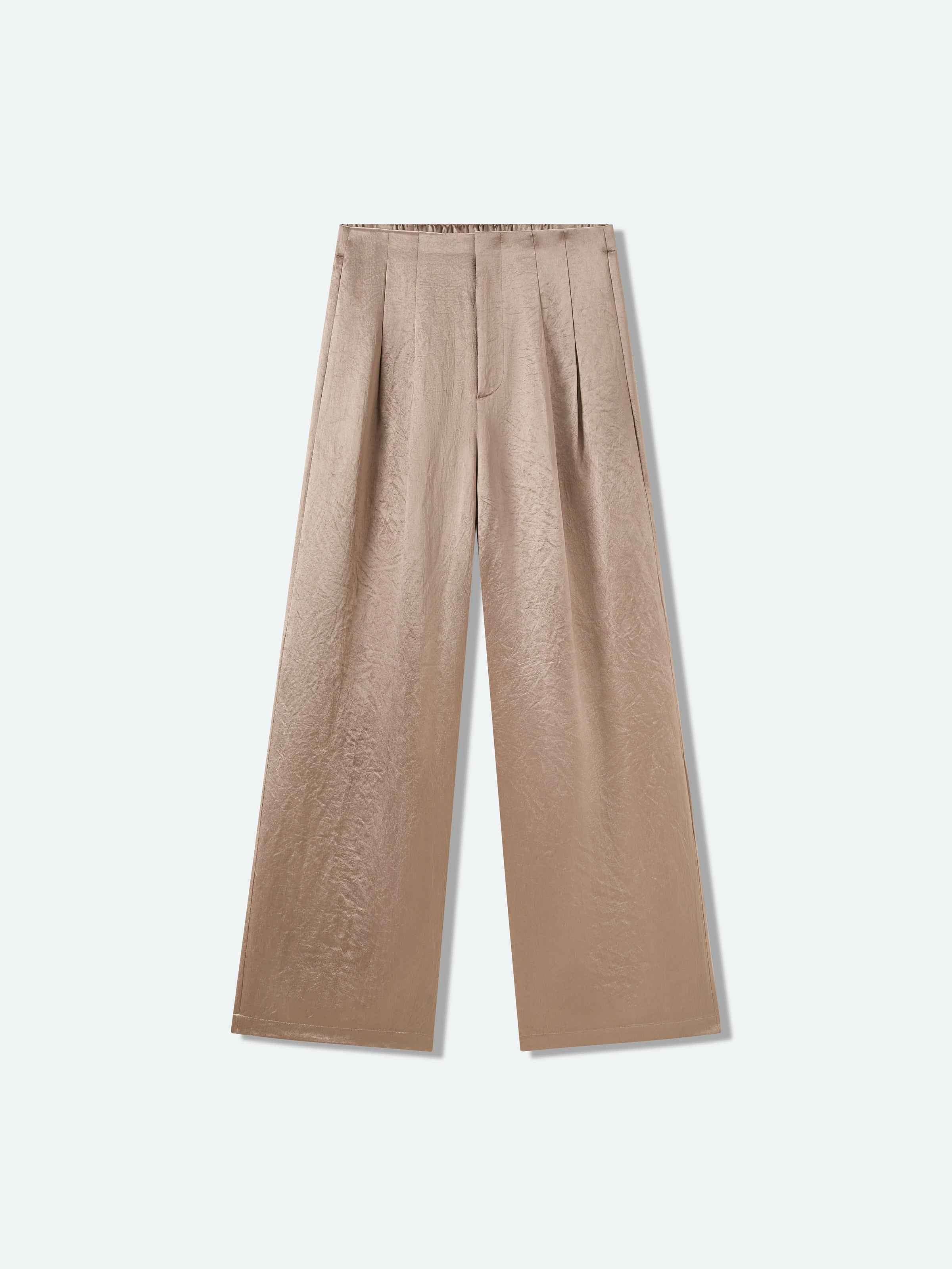 Coffee Brown Wide-Leg Pants