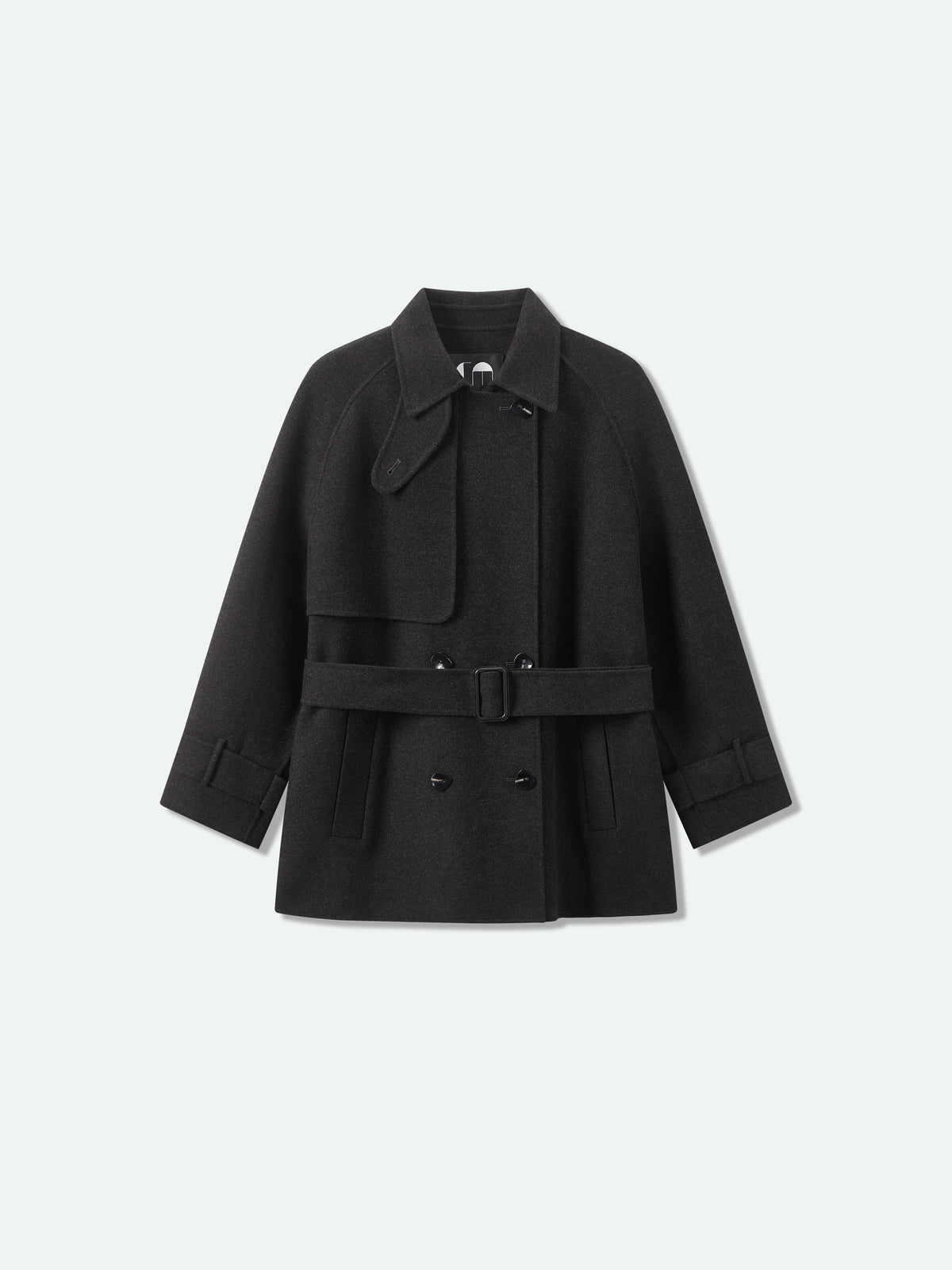 Stand Collar Double-Faced Coat