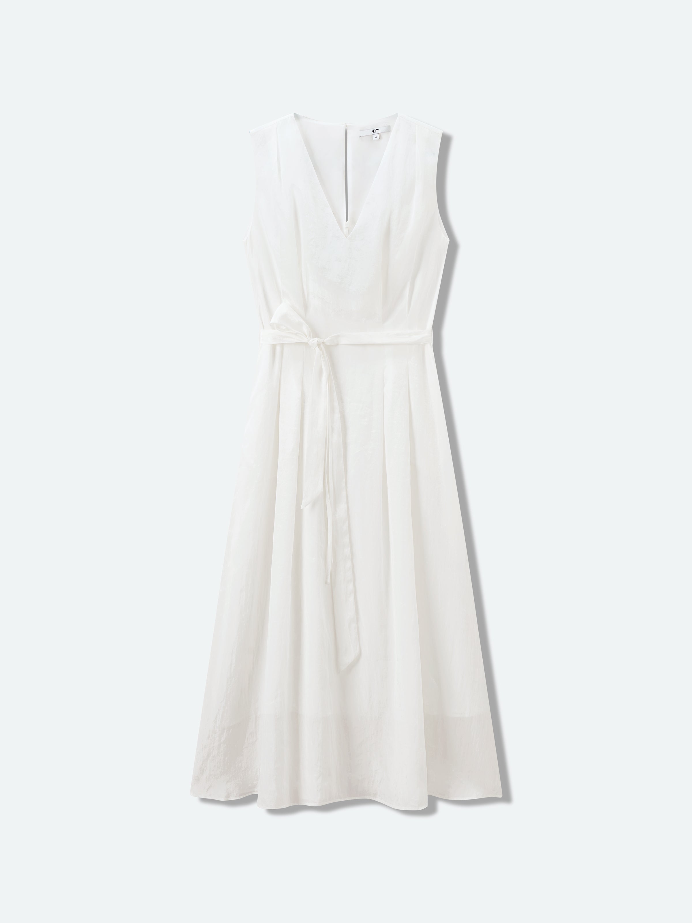 Off White Sleeveless Dress