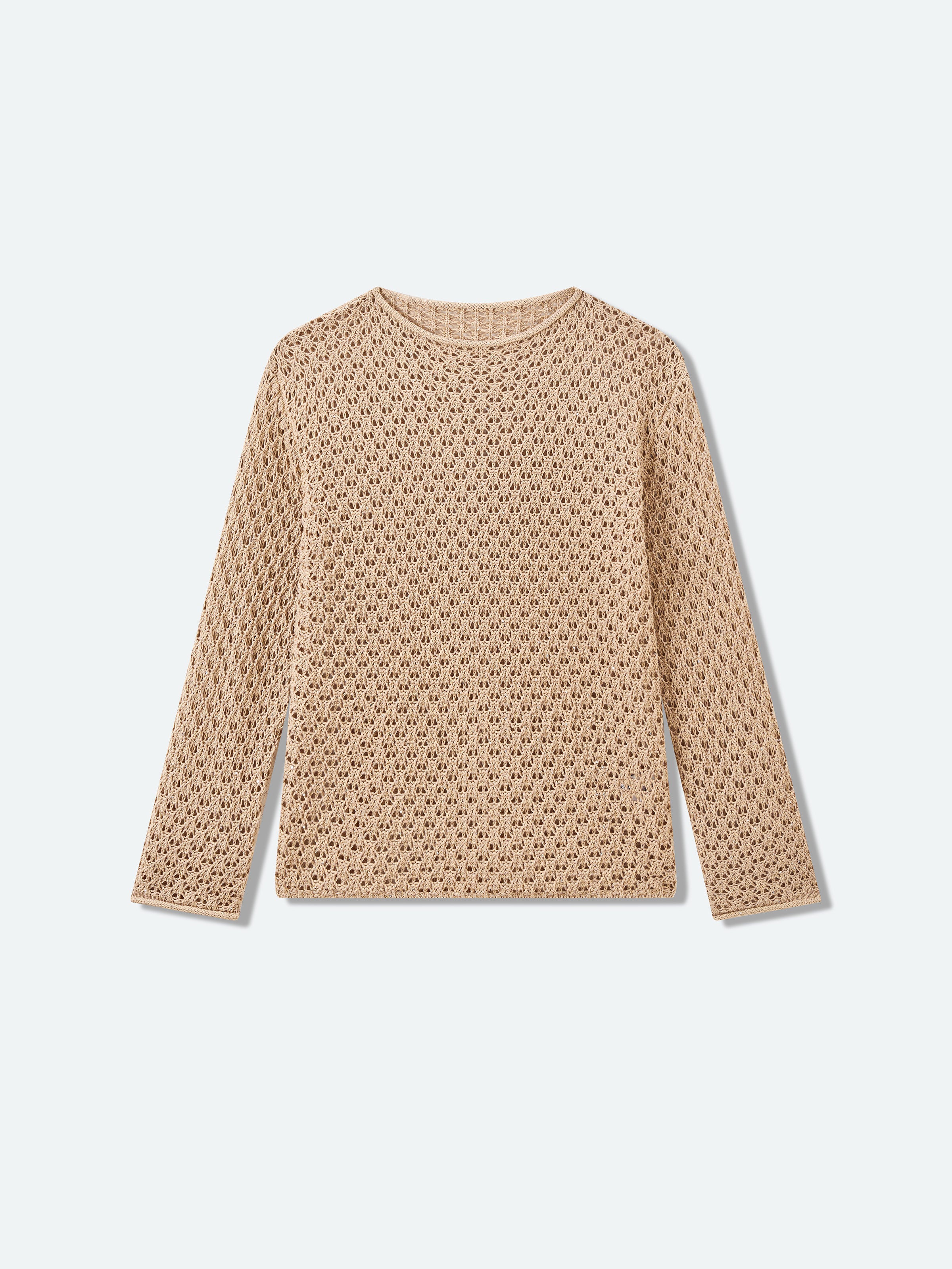 Light Khaki Knitted Pullover