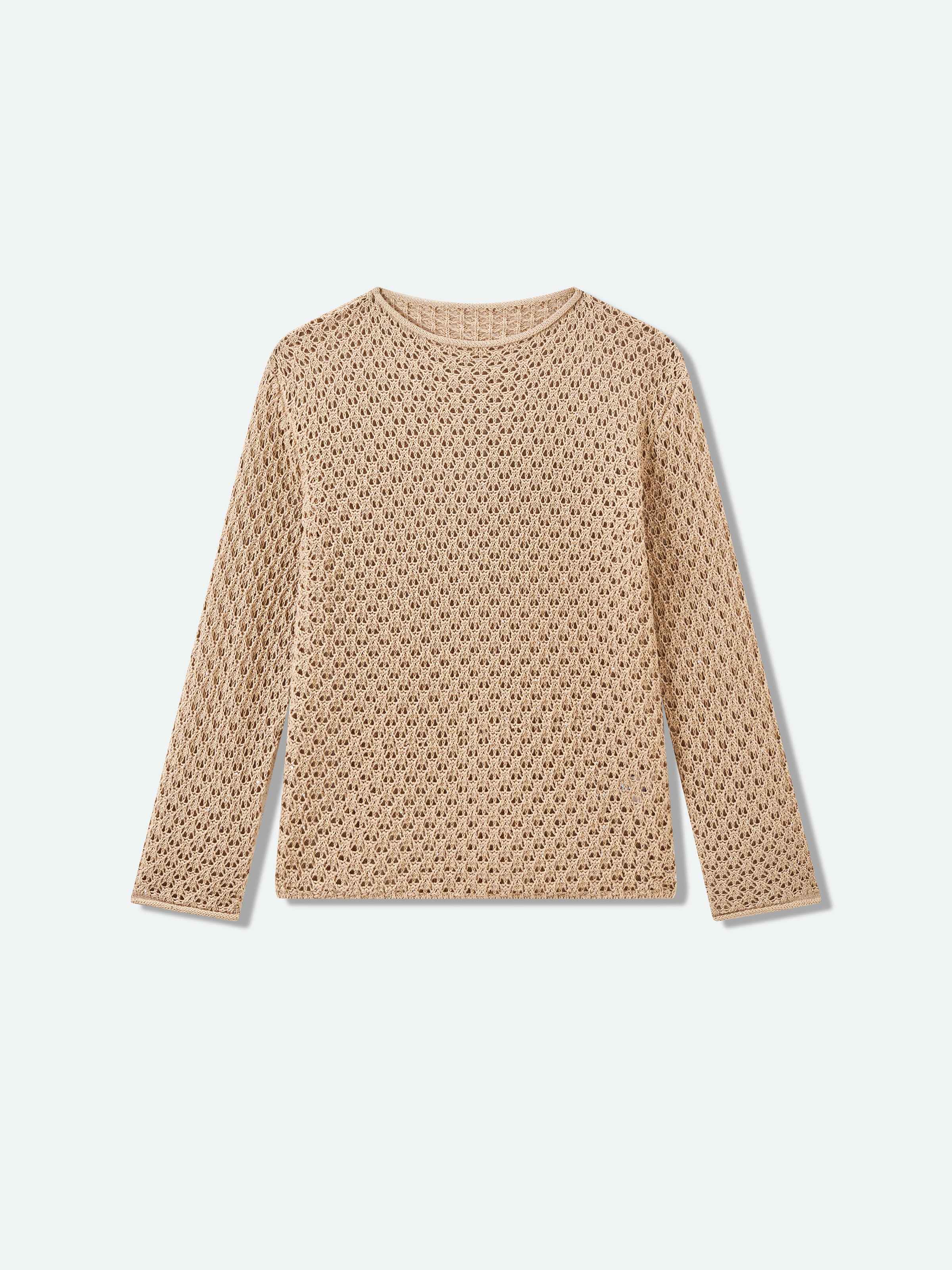 Light Khaki Knitted Pullover