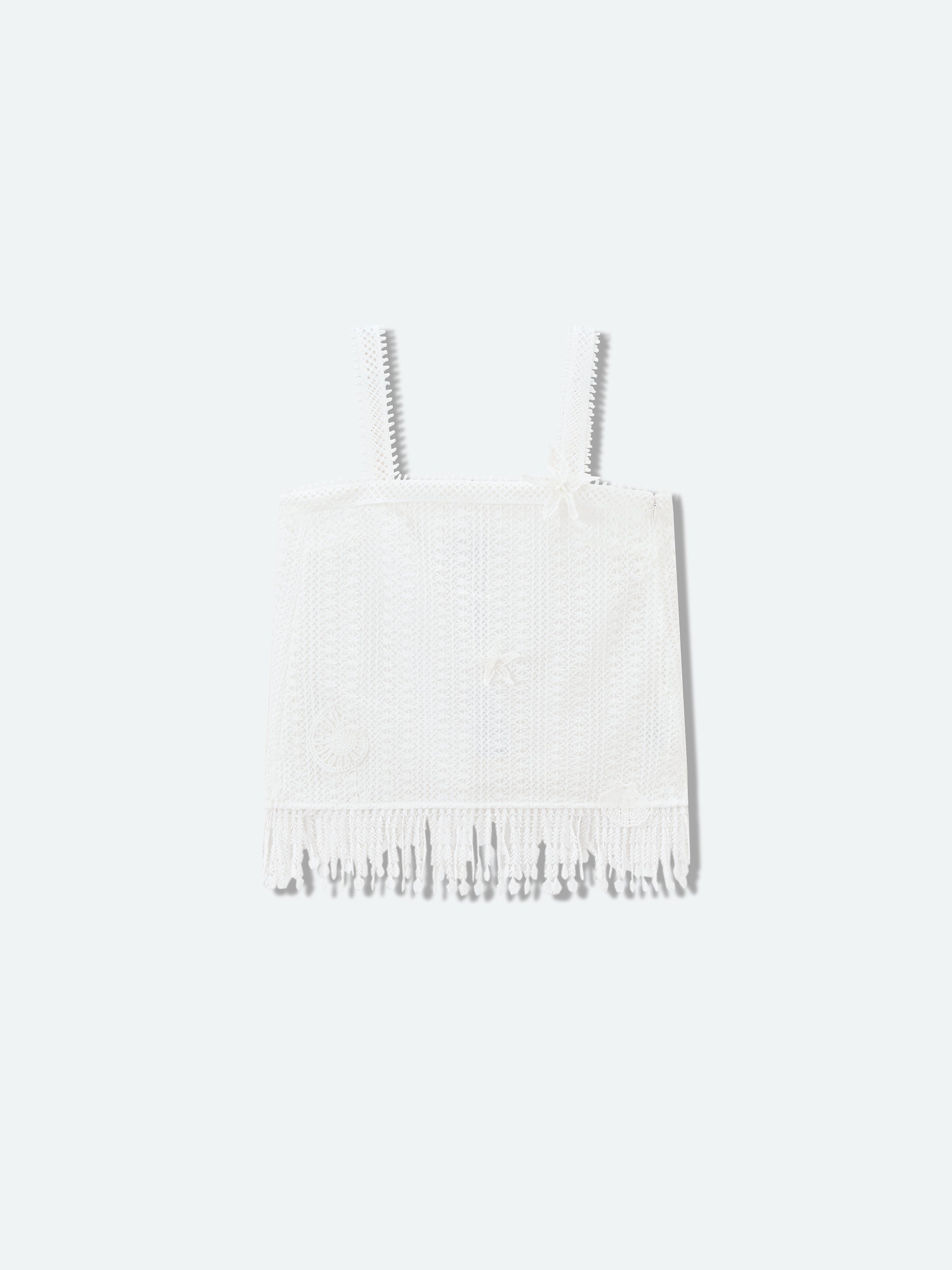 Off White Sleeveless Top