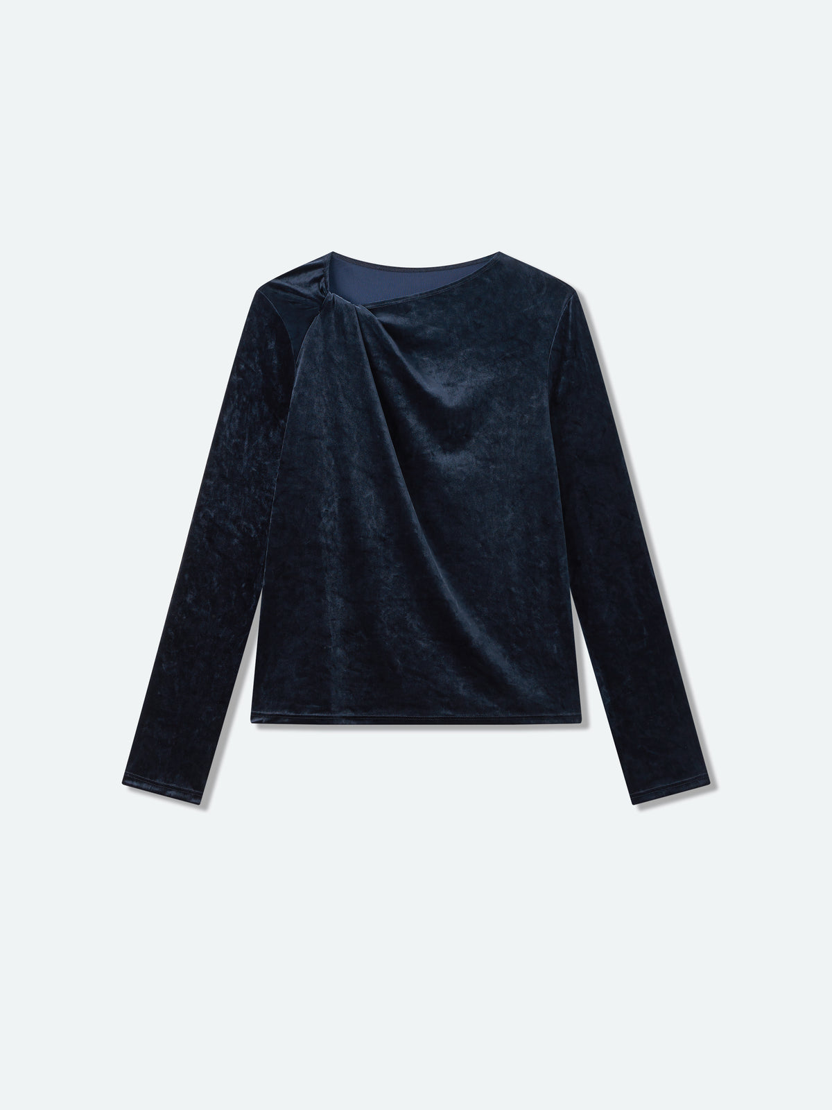 Velvet Long‑sleeve Top
