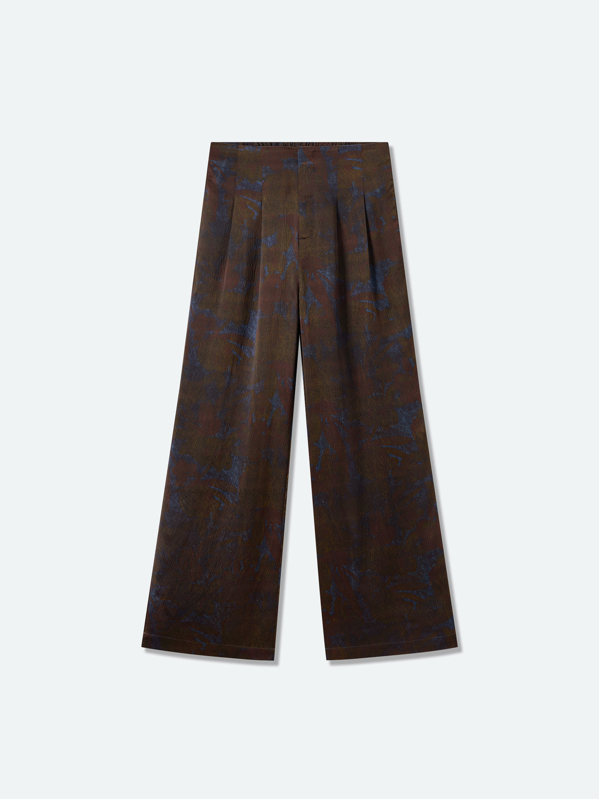 Printed Wide‑leg Trousers