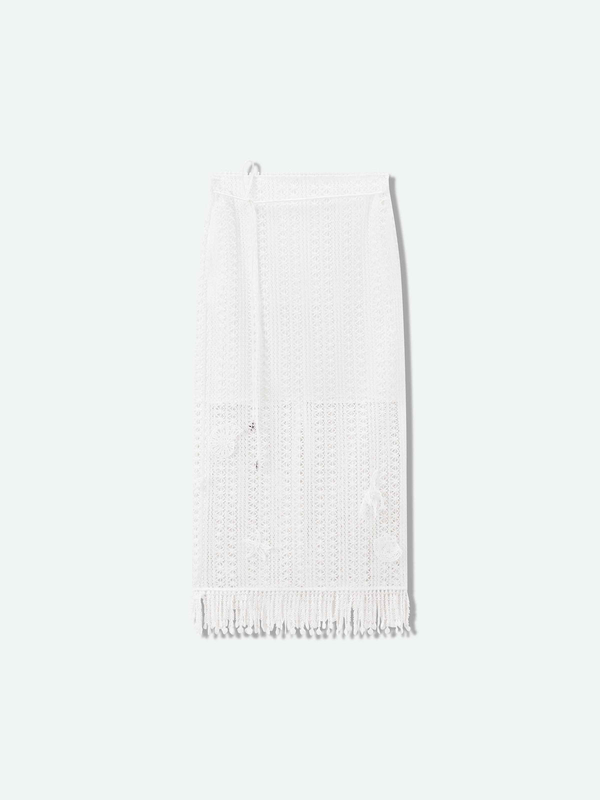 Off White Midi Skirt