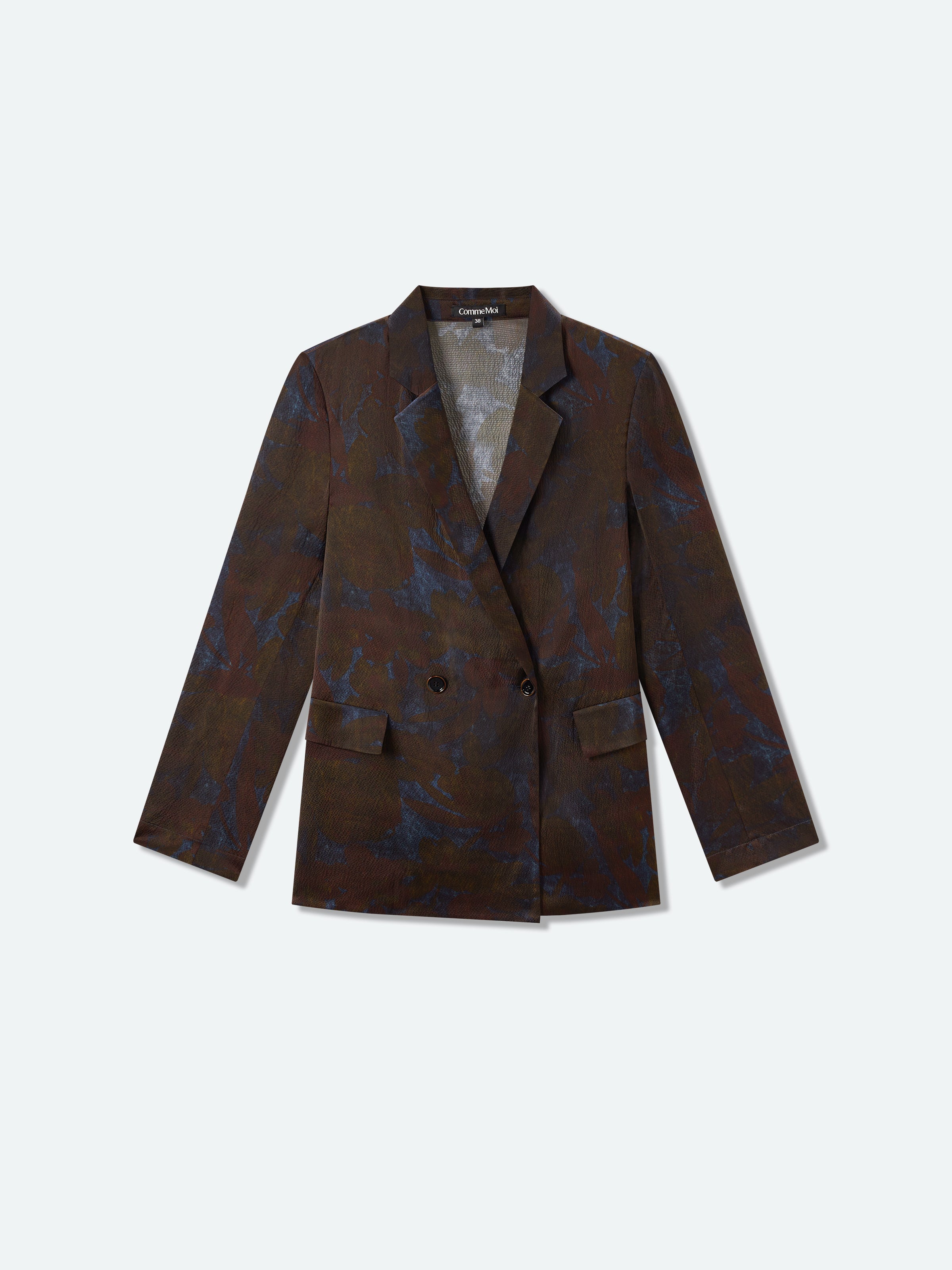 Printed Straight‑cut Suit