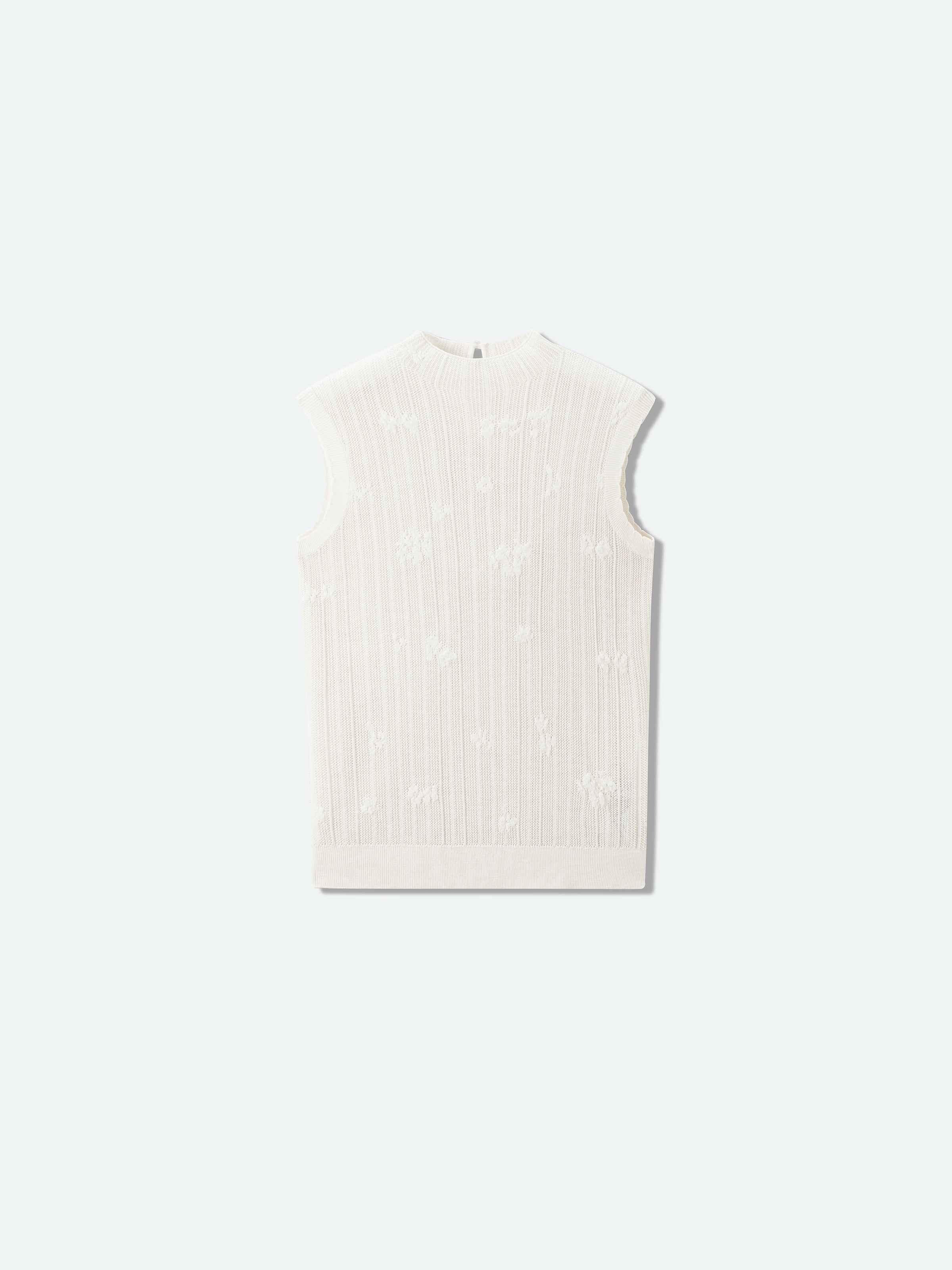 Off White Basolan Wool High Neck Fitted Knit Sweater
