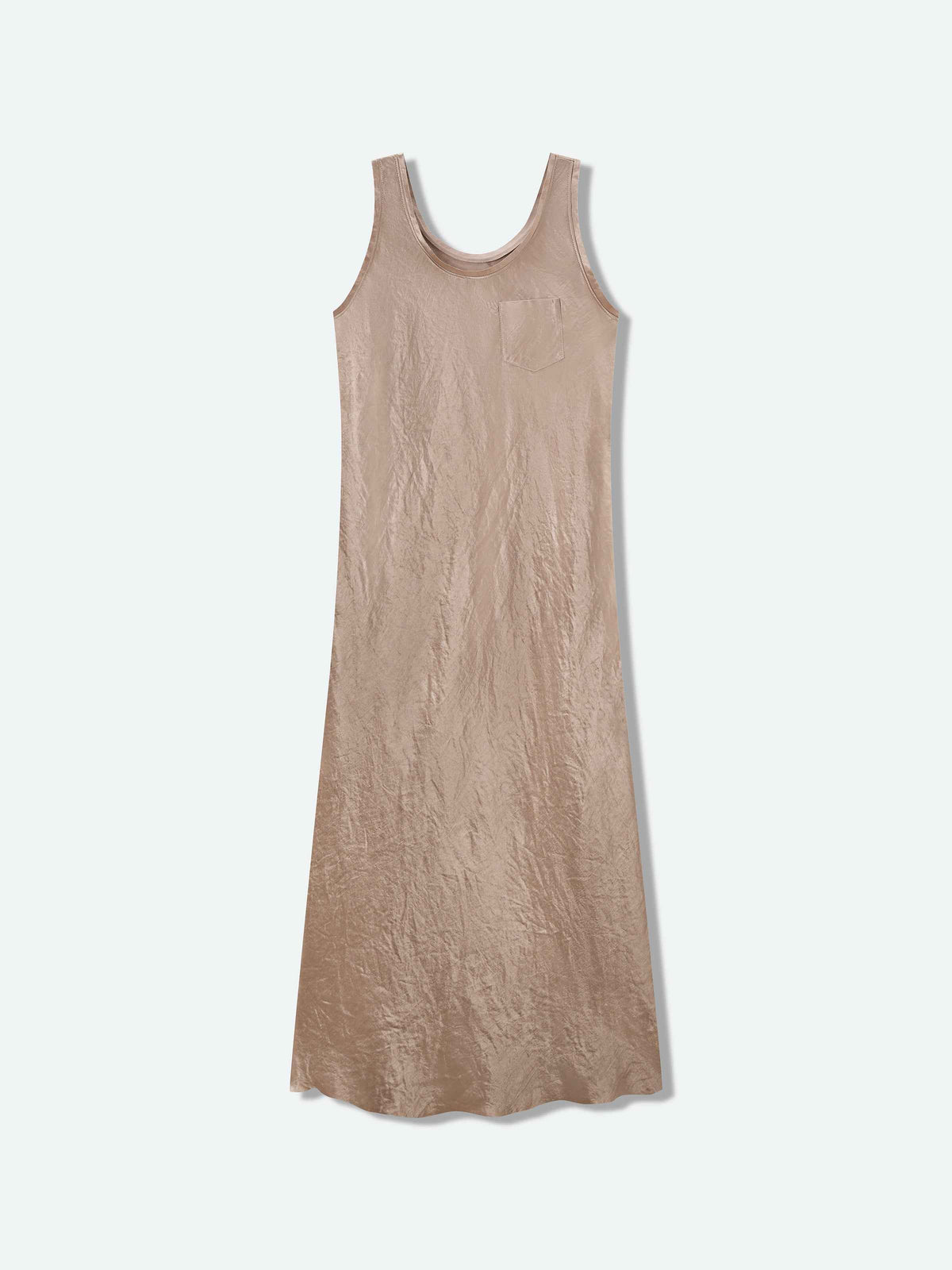 Coffee Brown Sleeveless Dress
