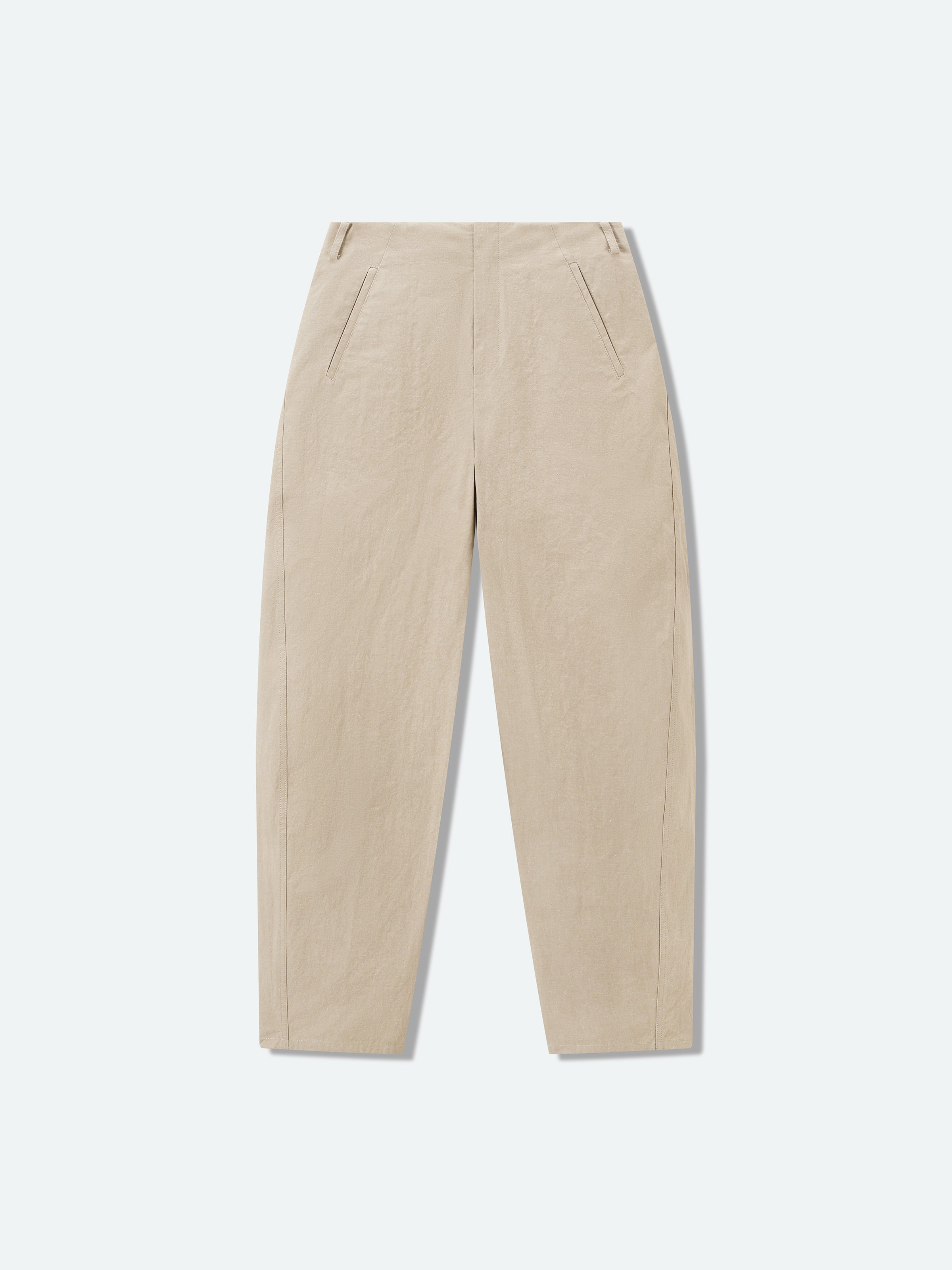 Curved Seam Barrel Pants