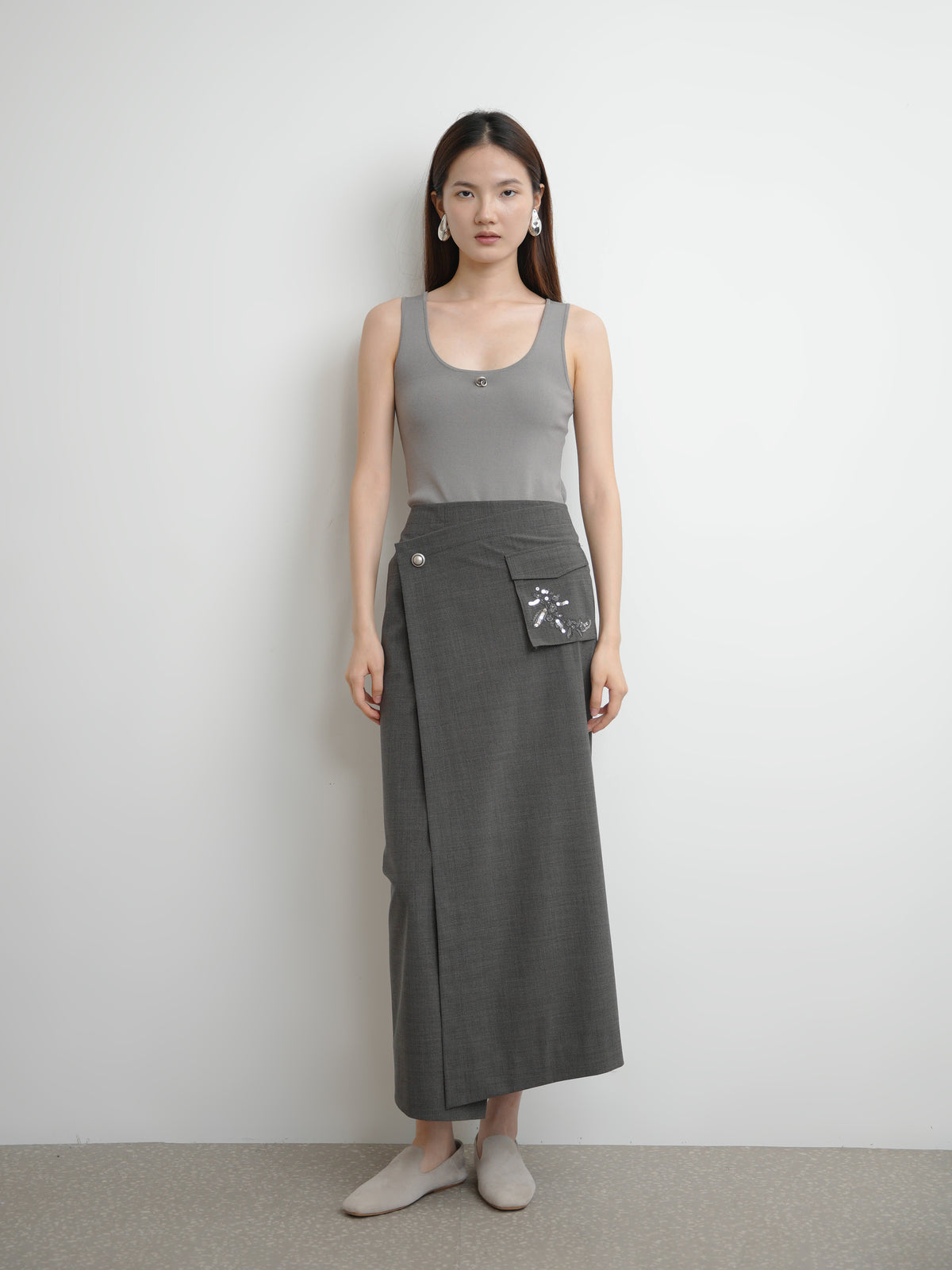 U-neck Knit Tank Top