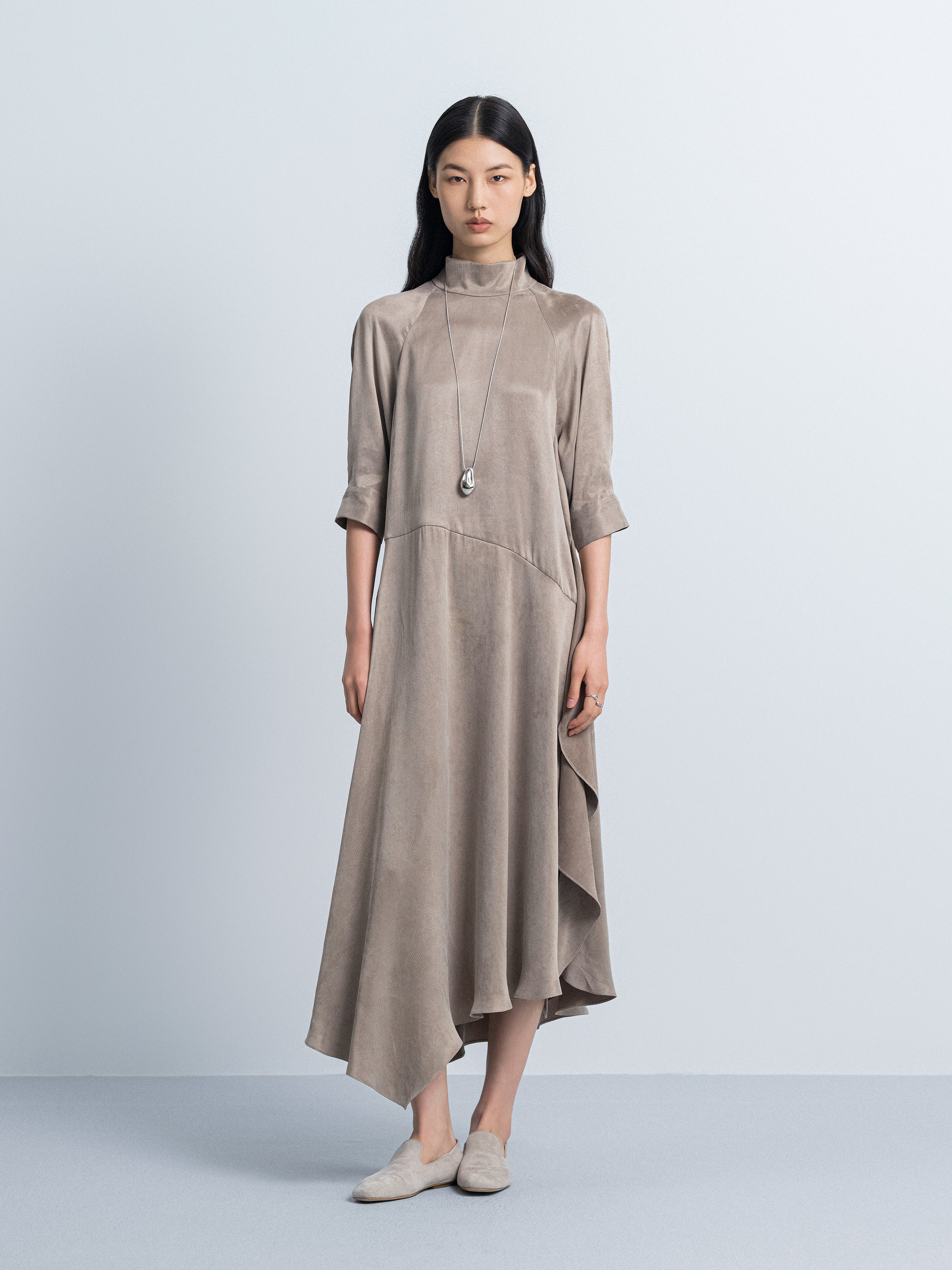 Long Sleeve Panel Dress