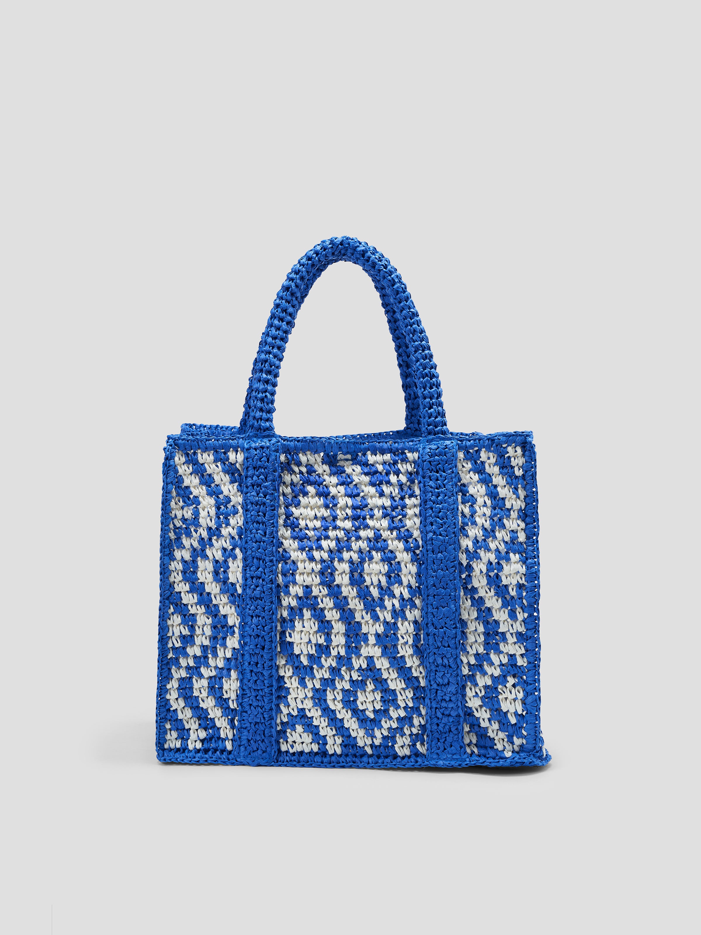 Color-block Straw Bag