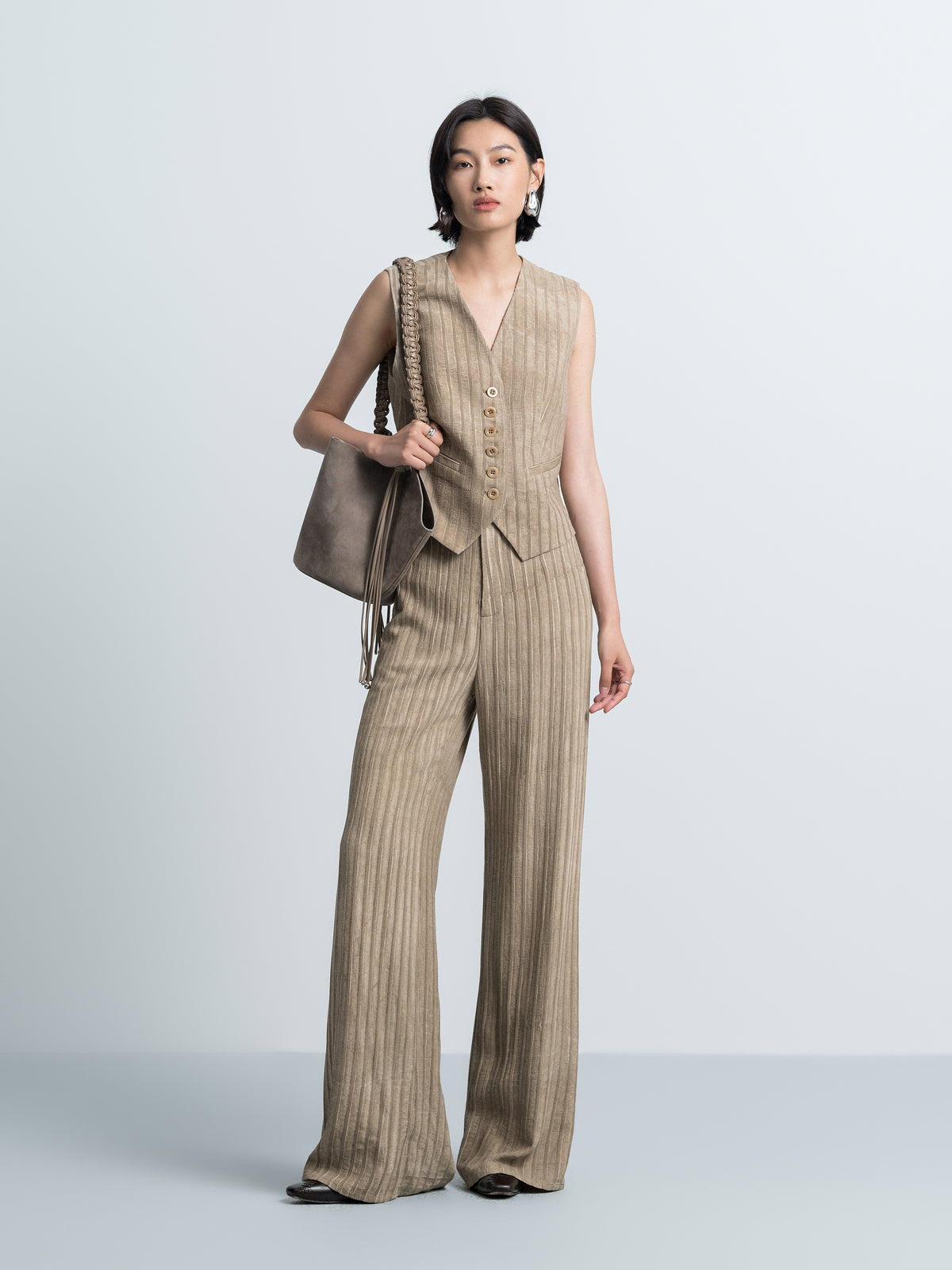Continuous Waist Straight Leg Pants