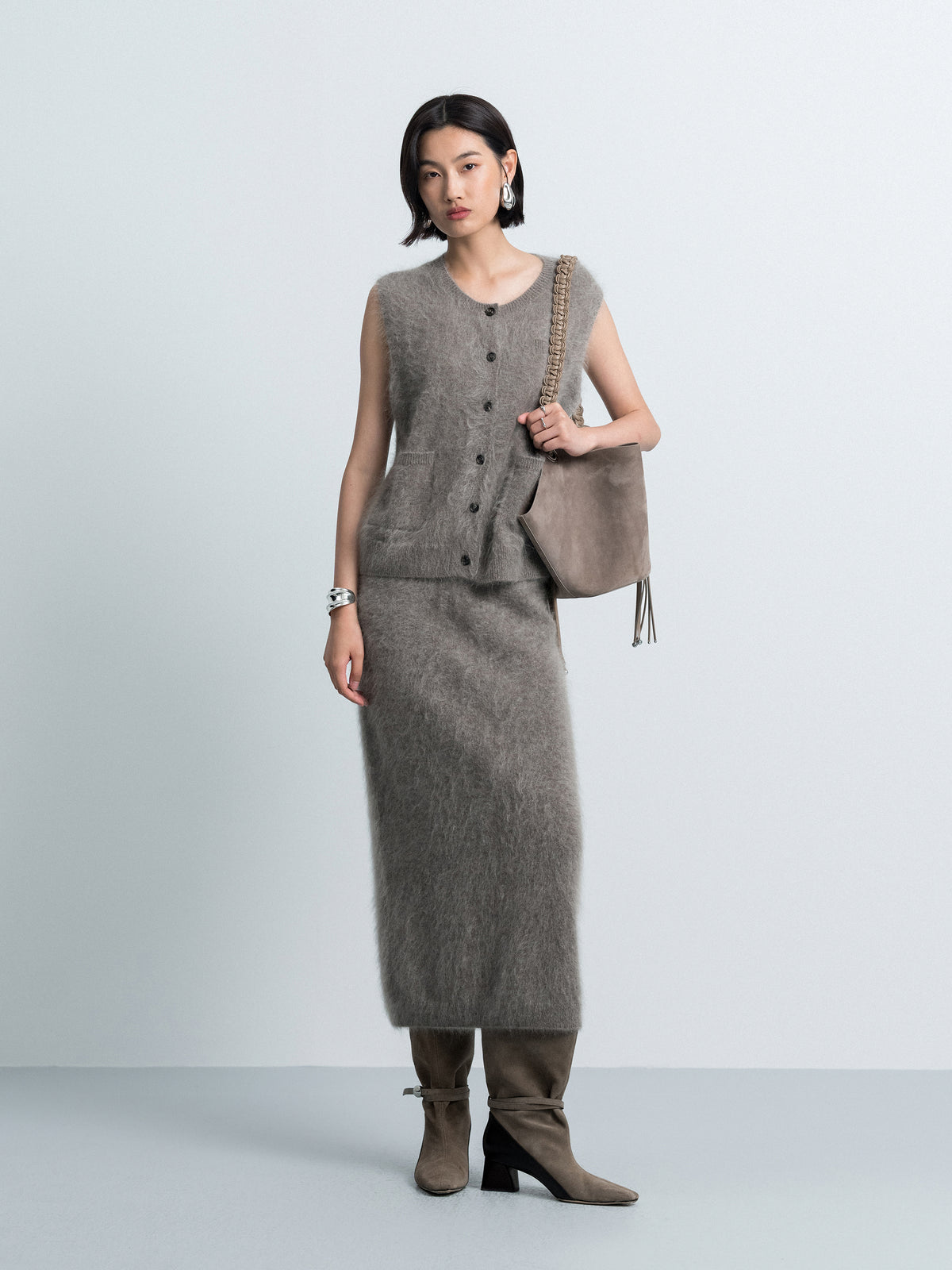 Brushed Knit Skirt