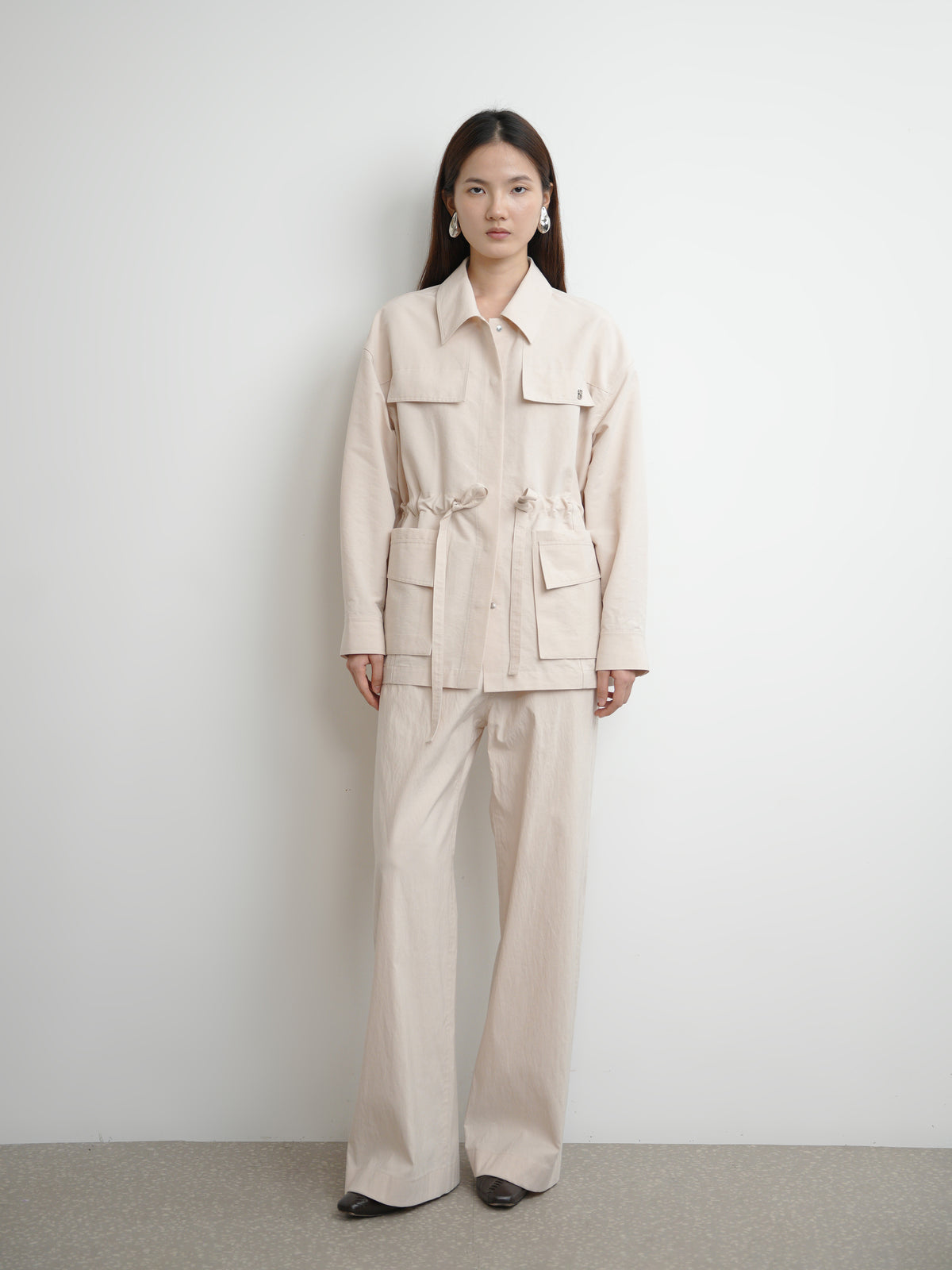 Wide Straight Trousers