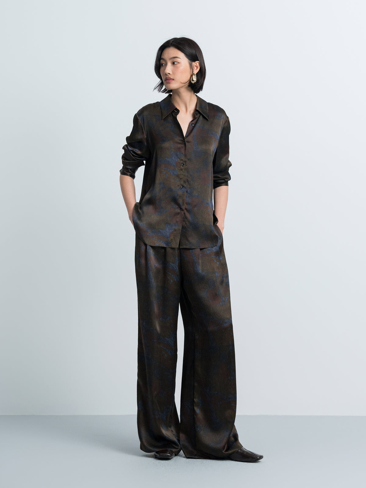 Basic Point‑collar Shirt