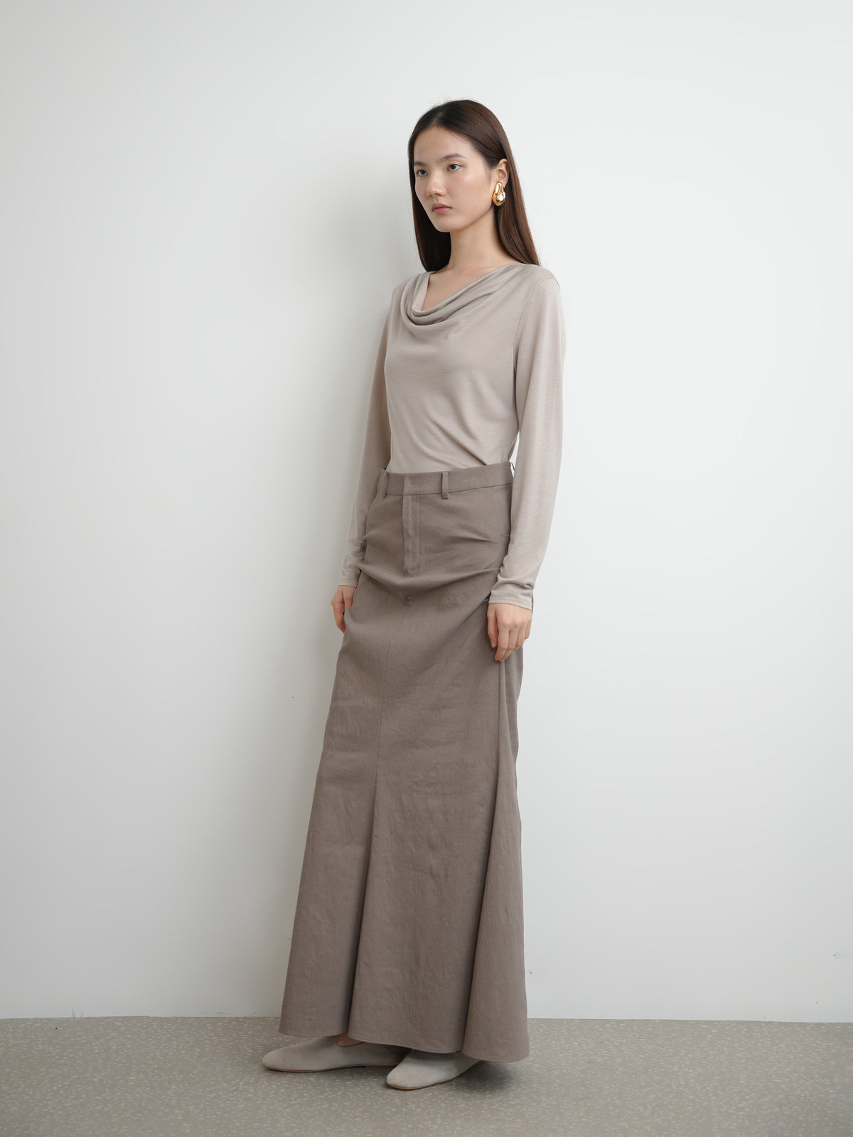 Gathered Mermaid Skirt