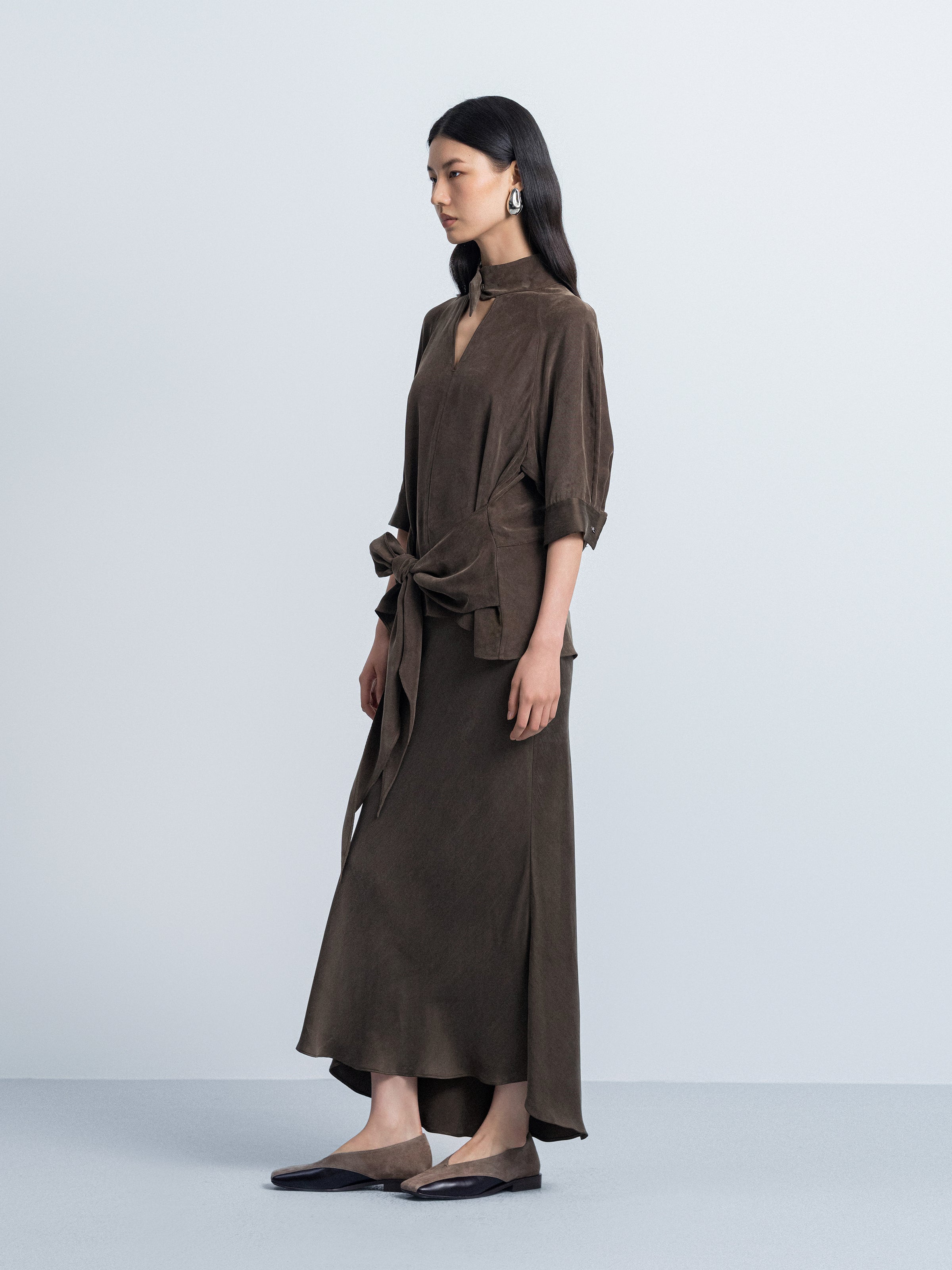 High Neck Panel Top