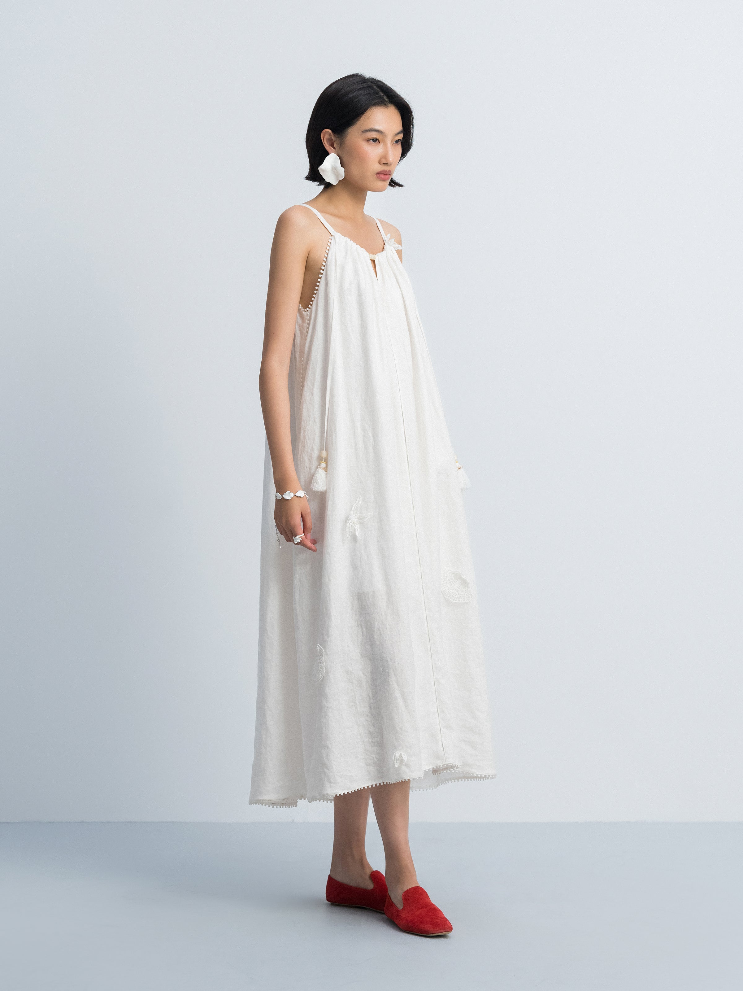 Off White Slip Dress