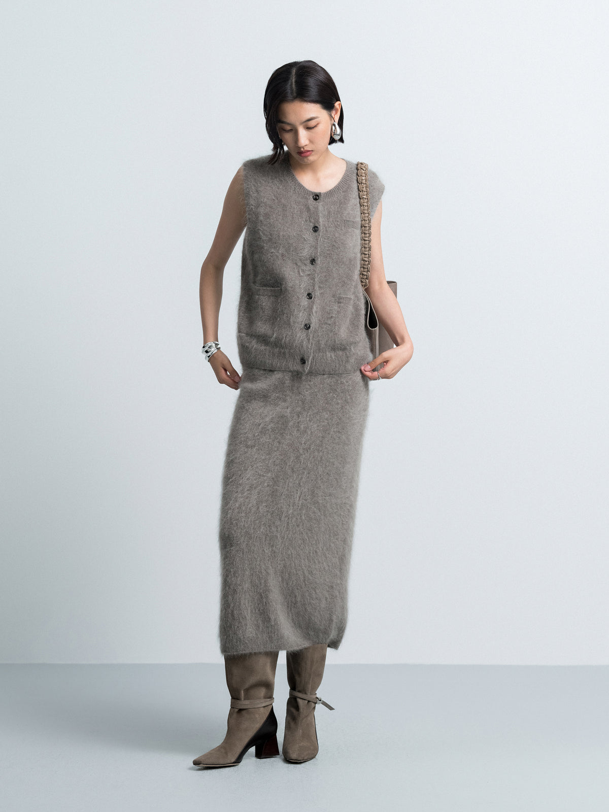 Brushed Knit Skirt