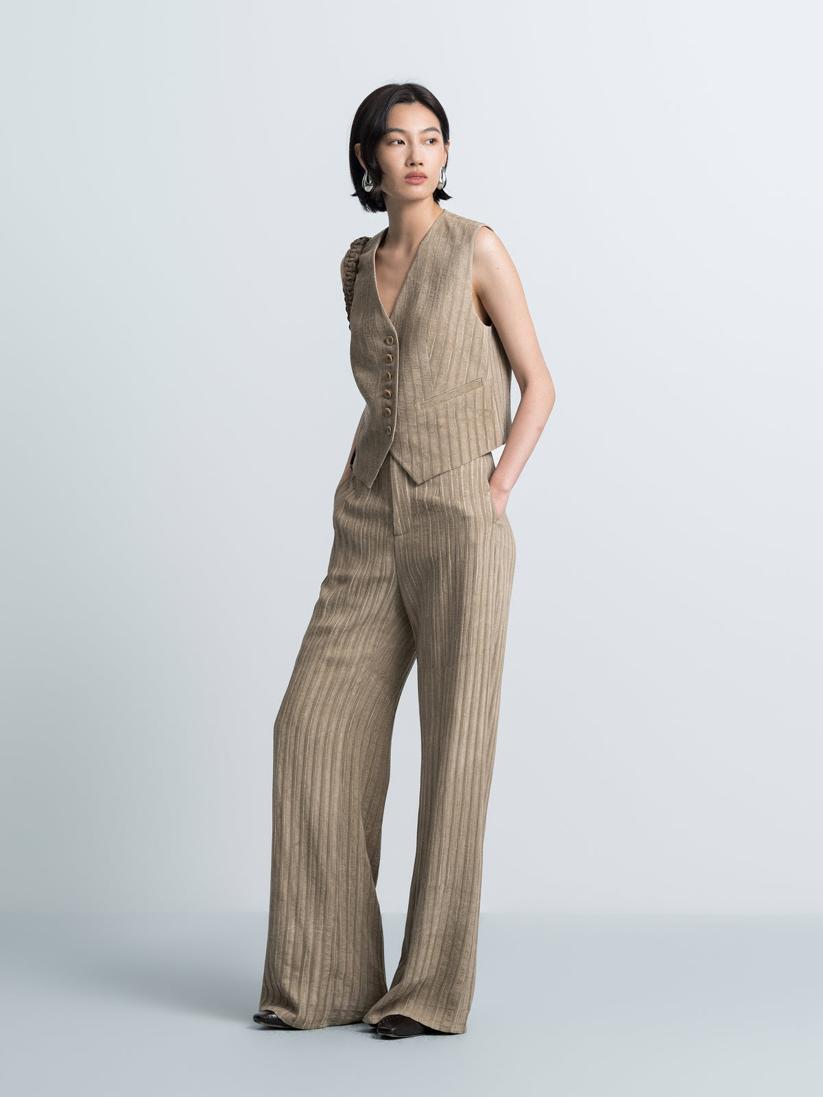 Continuous Waist Straight Leg Pants