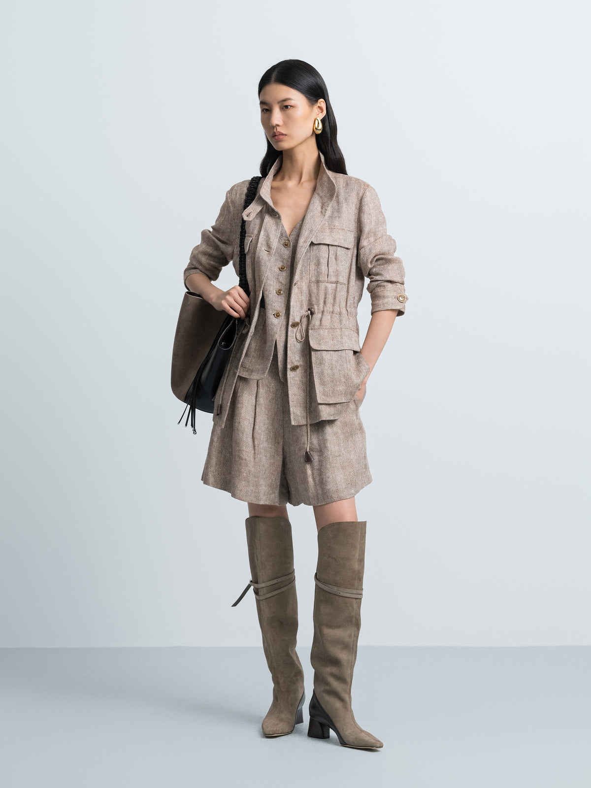 Linen Safari Jacket - Commemoi