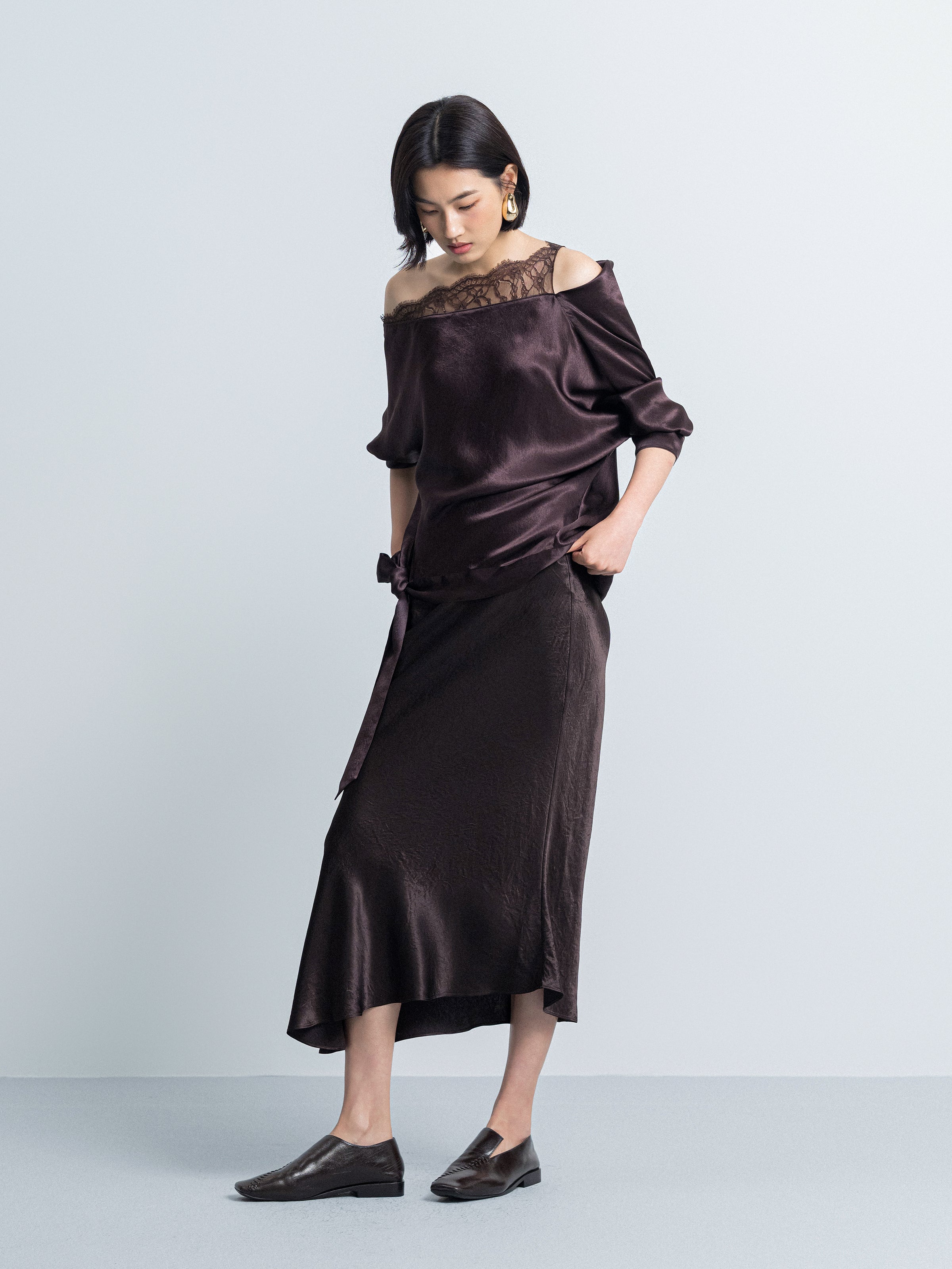 Asymmetrical Hem Mermaid Skirt