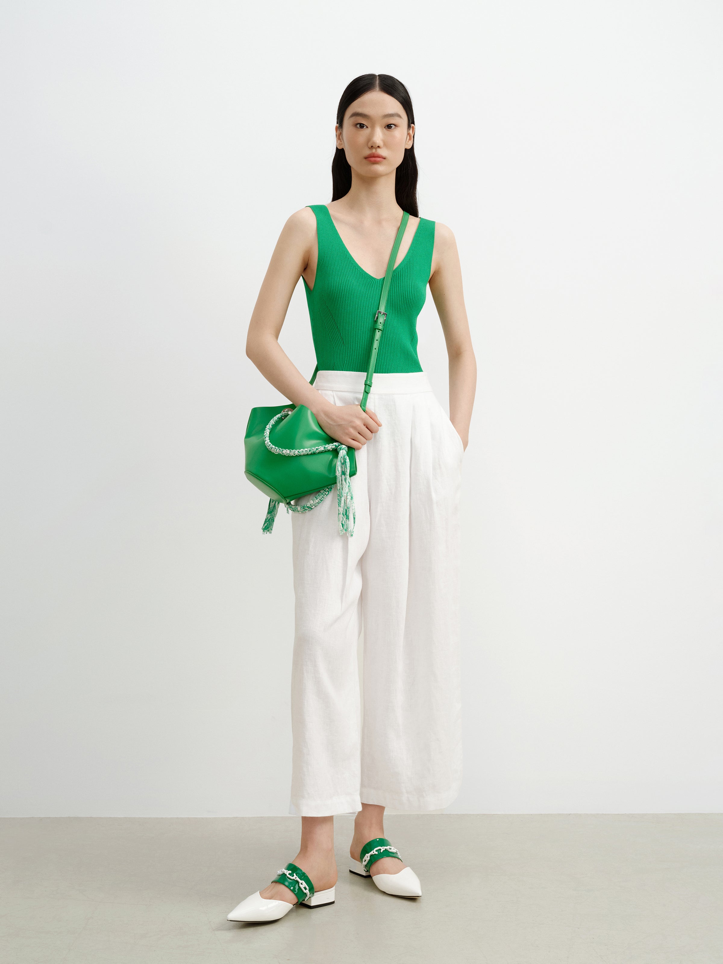 Small Woven Strap Crossbody Bag