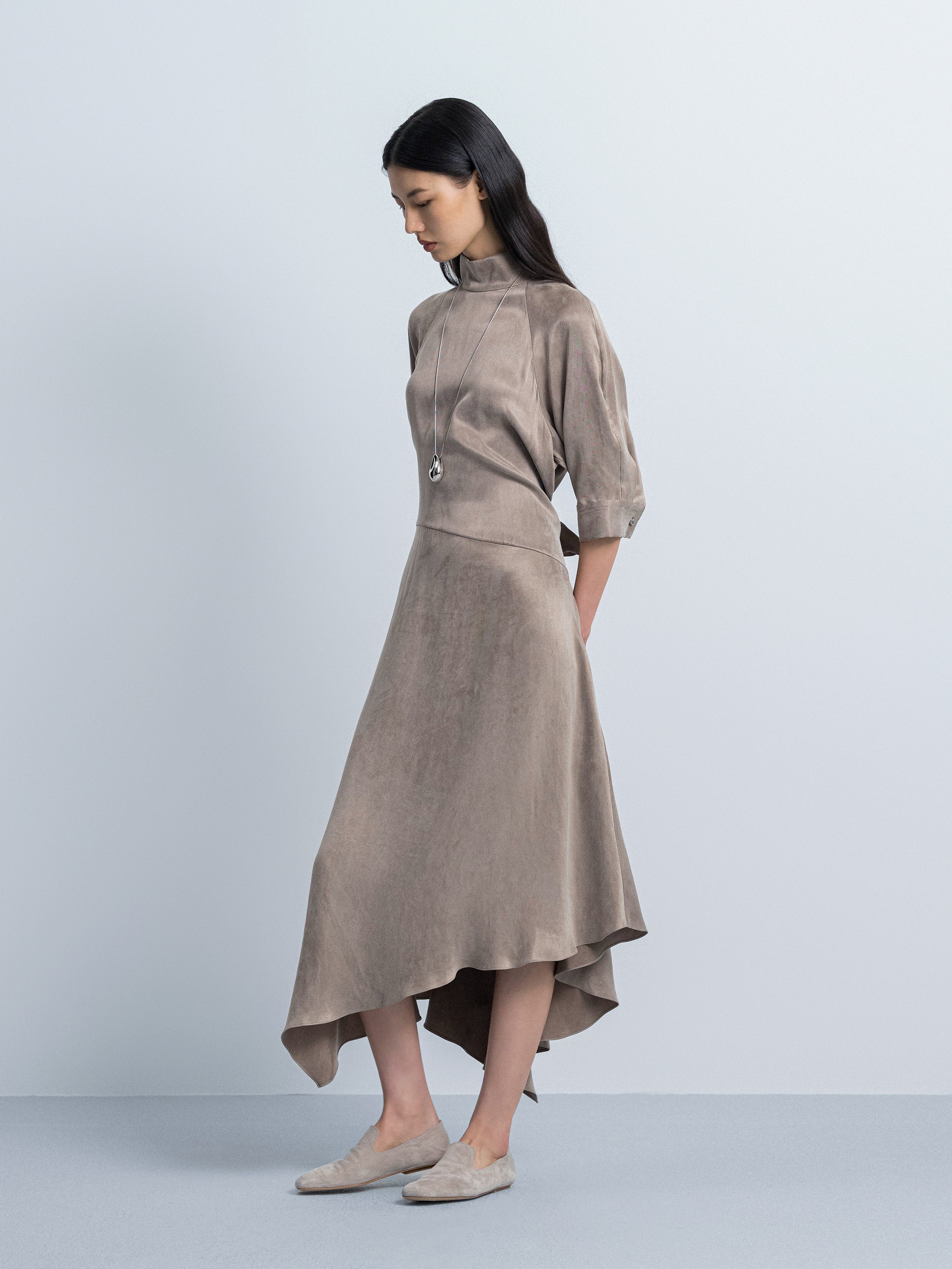 Long Sleeve Panel Dress