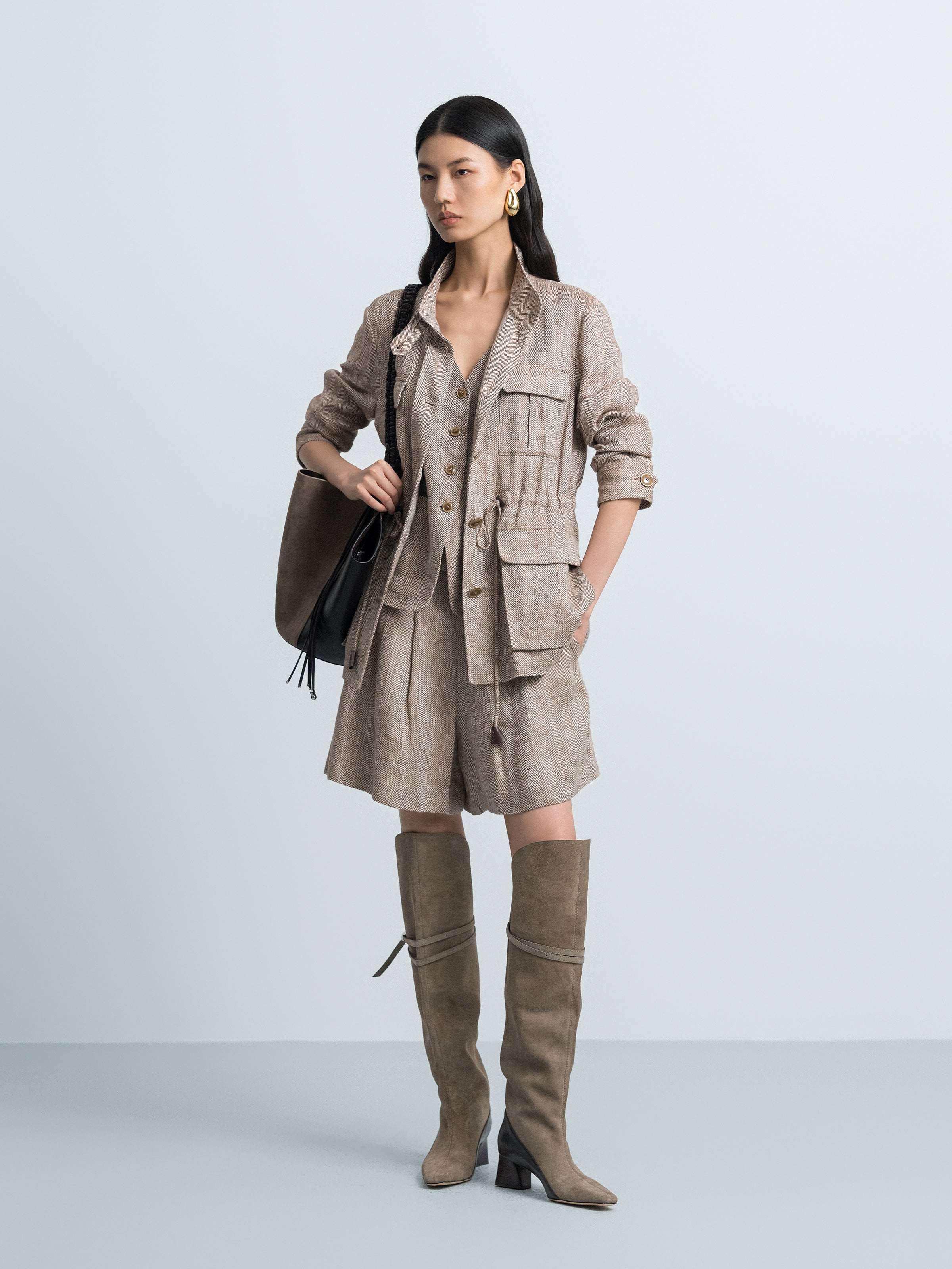 Linen Safari Jacket