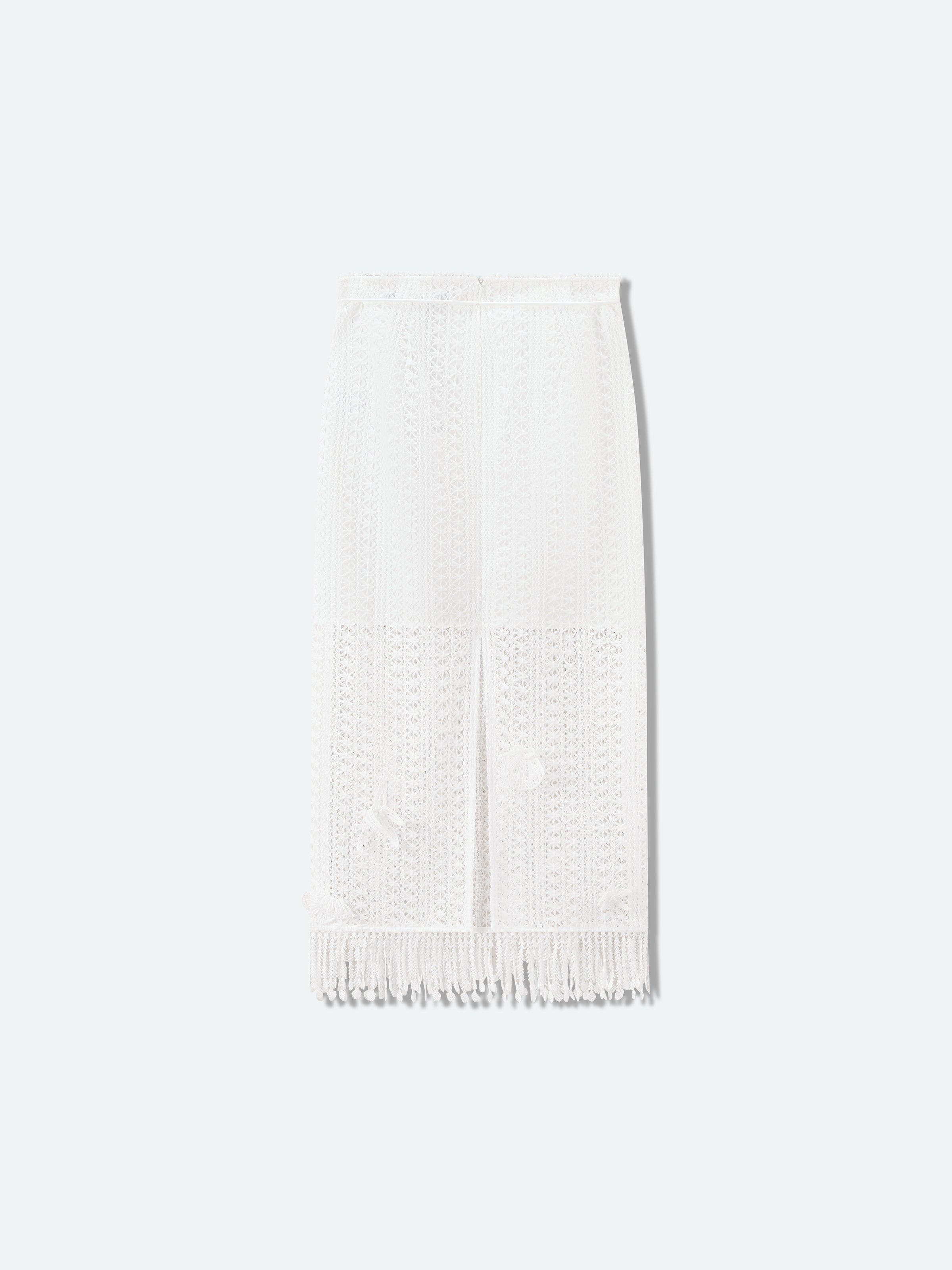 Off White Midi Skirt