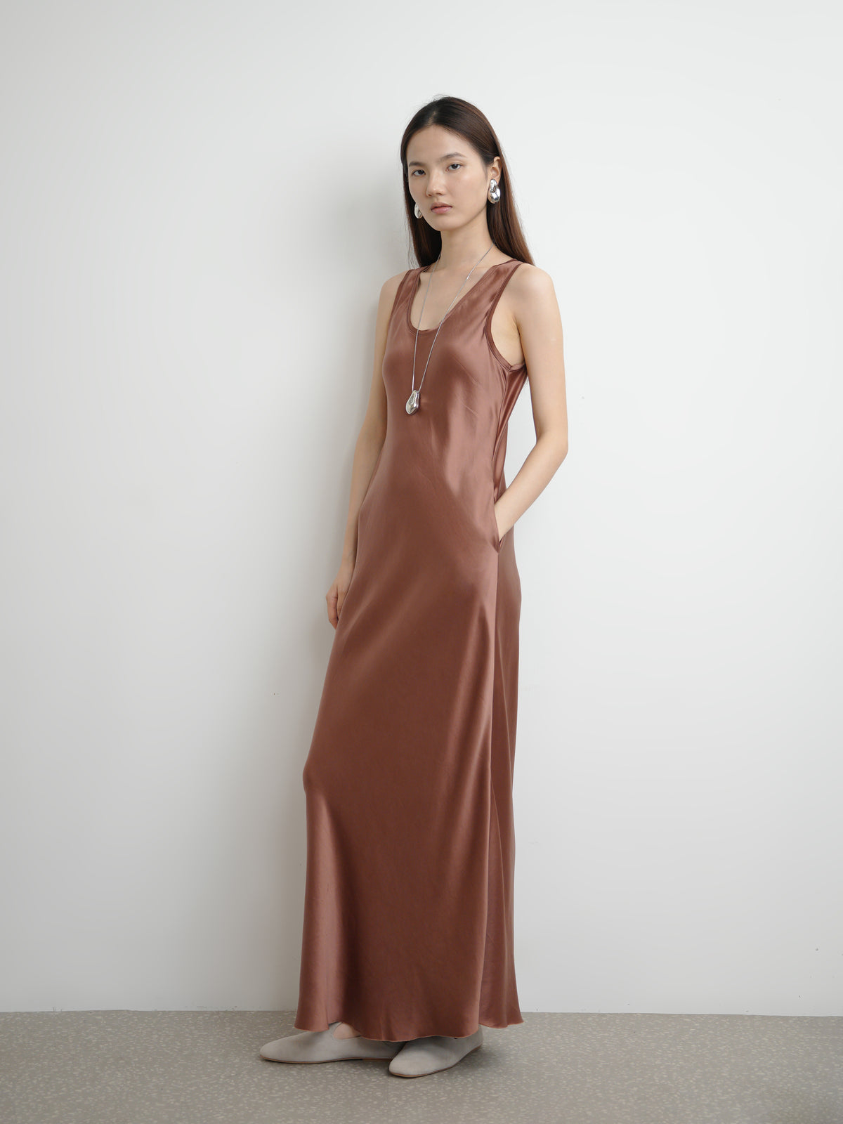 Sleeveless Slip Dress