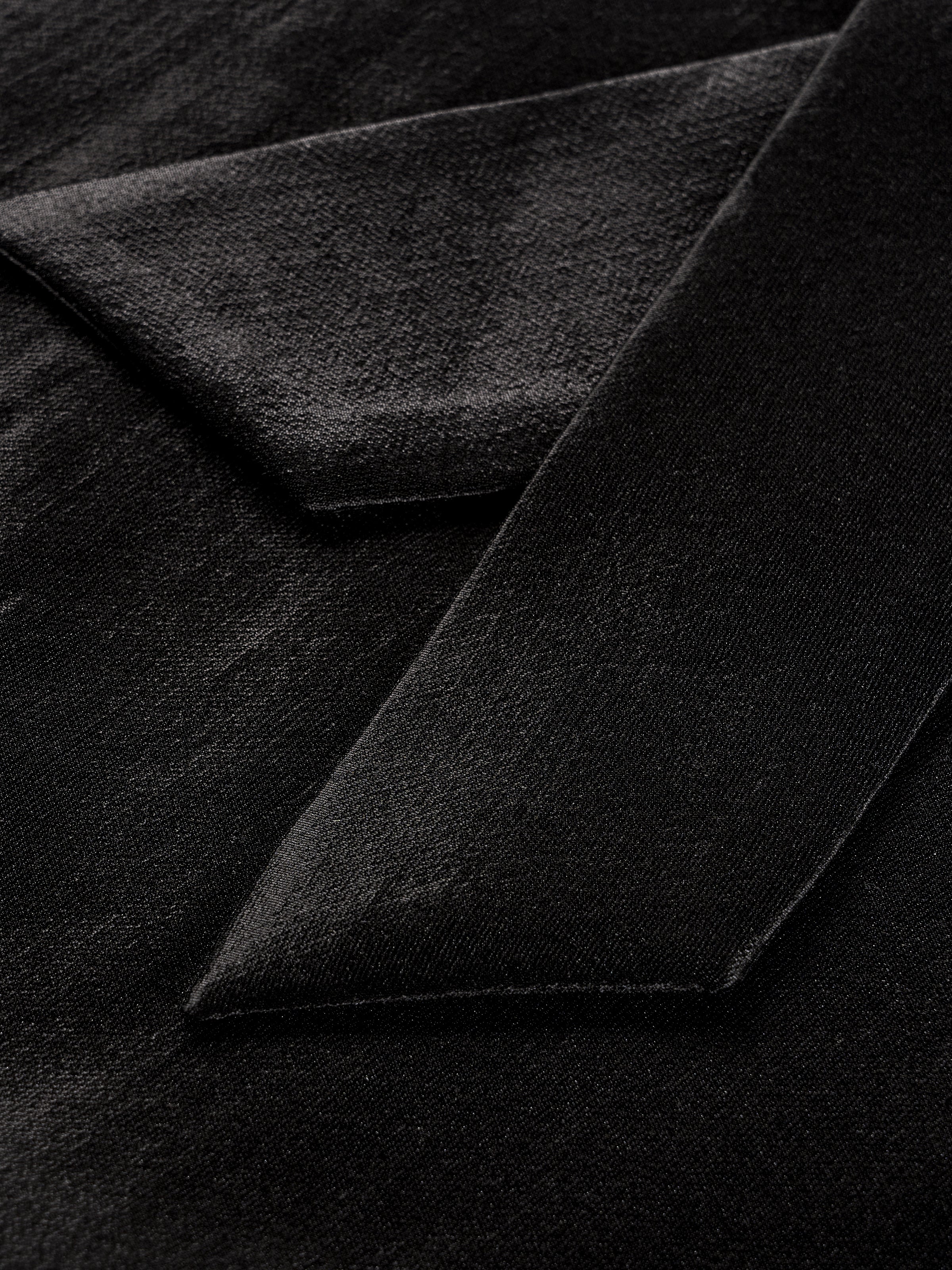 Black Shiny Silk Fitted Waist Wide Streamer Jumpsuit