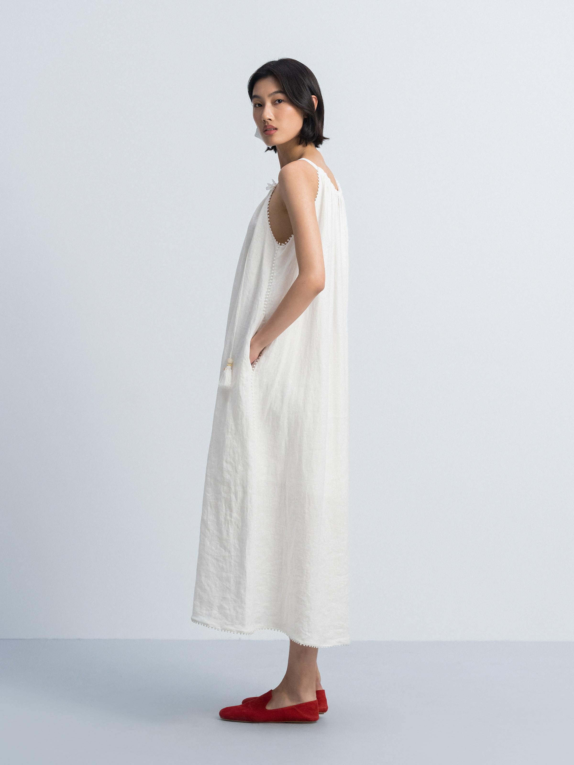 Off White Slip Dress