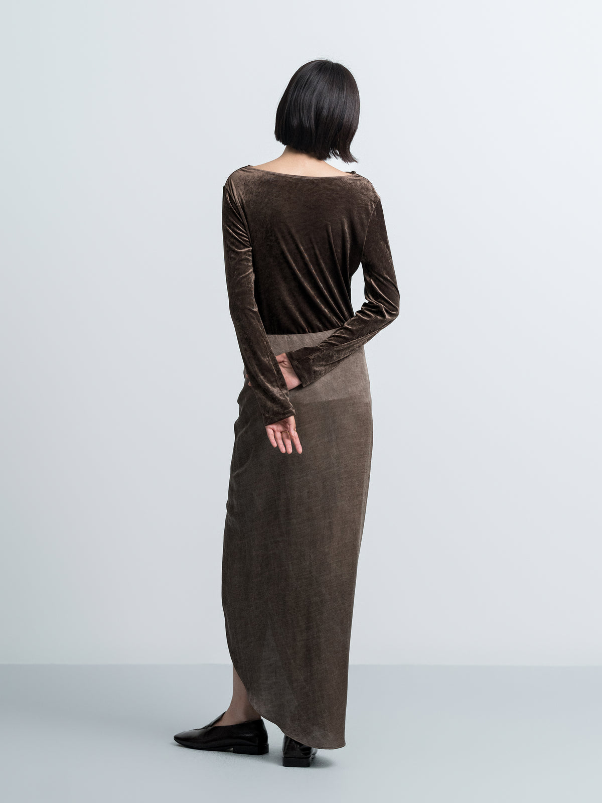 Off‑the‑shoulder Velvet Top