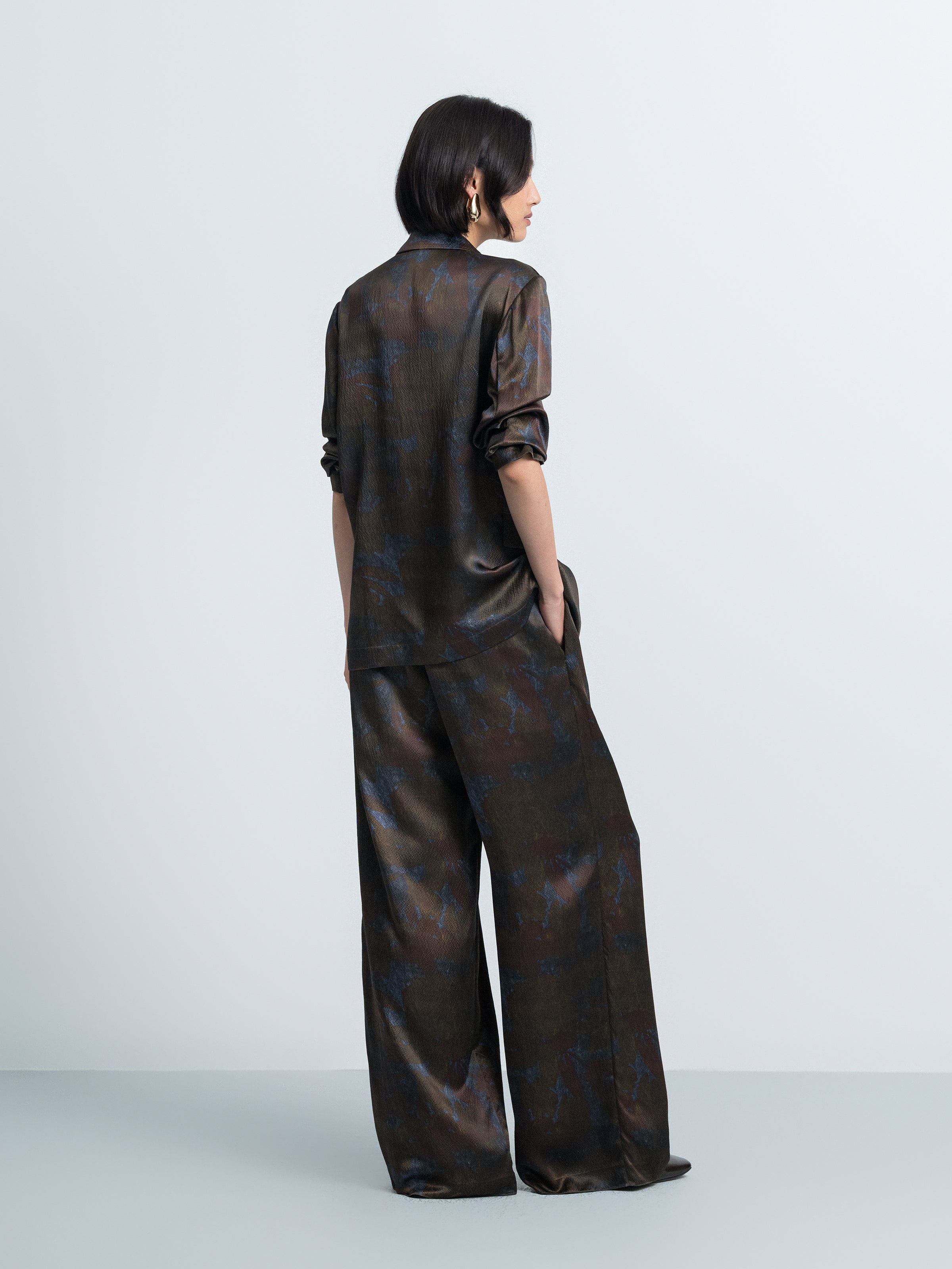 Printed Straight‑cut Suit