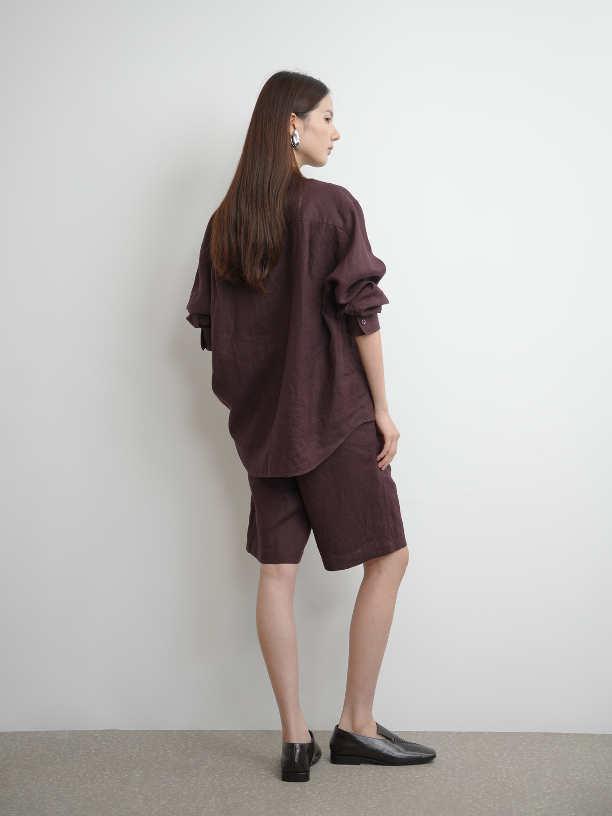 Thin Belted Cropped Trousers