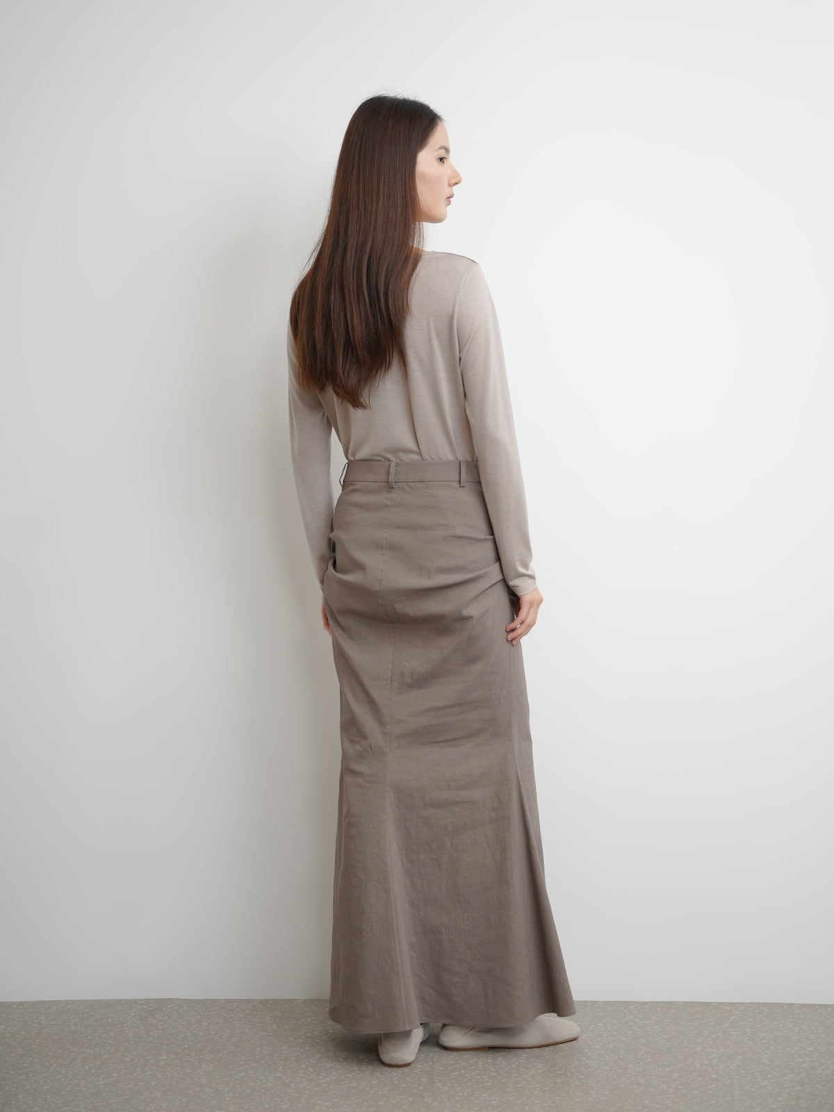 Gathered Mermaid Skirt