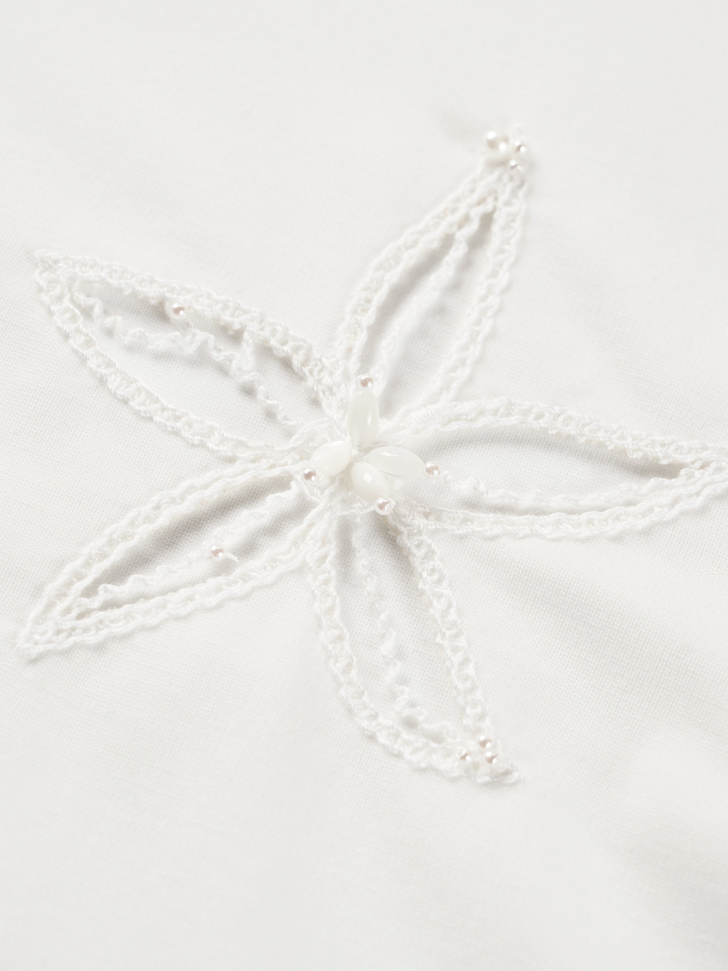 Cream White Short-Sleeve T-Shirt
