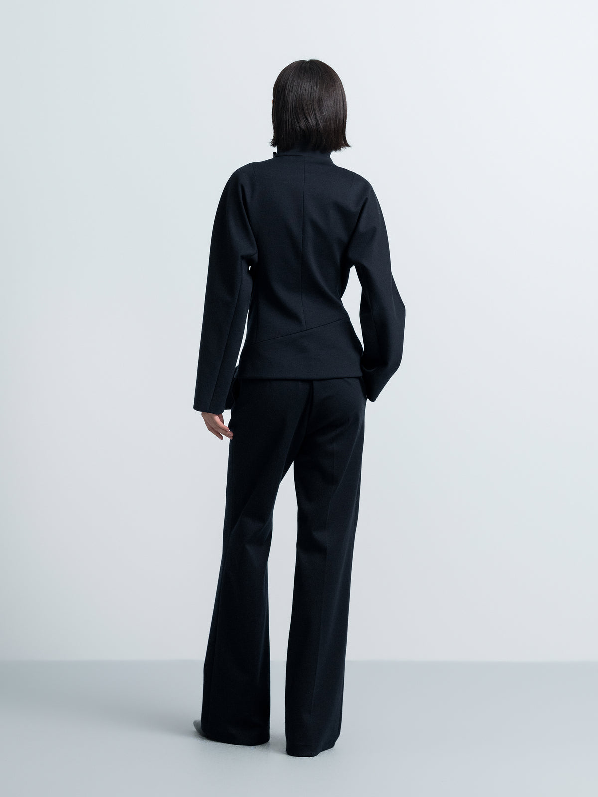 Continuous‑Waist Bootcut Trousers