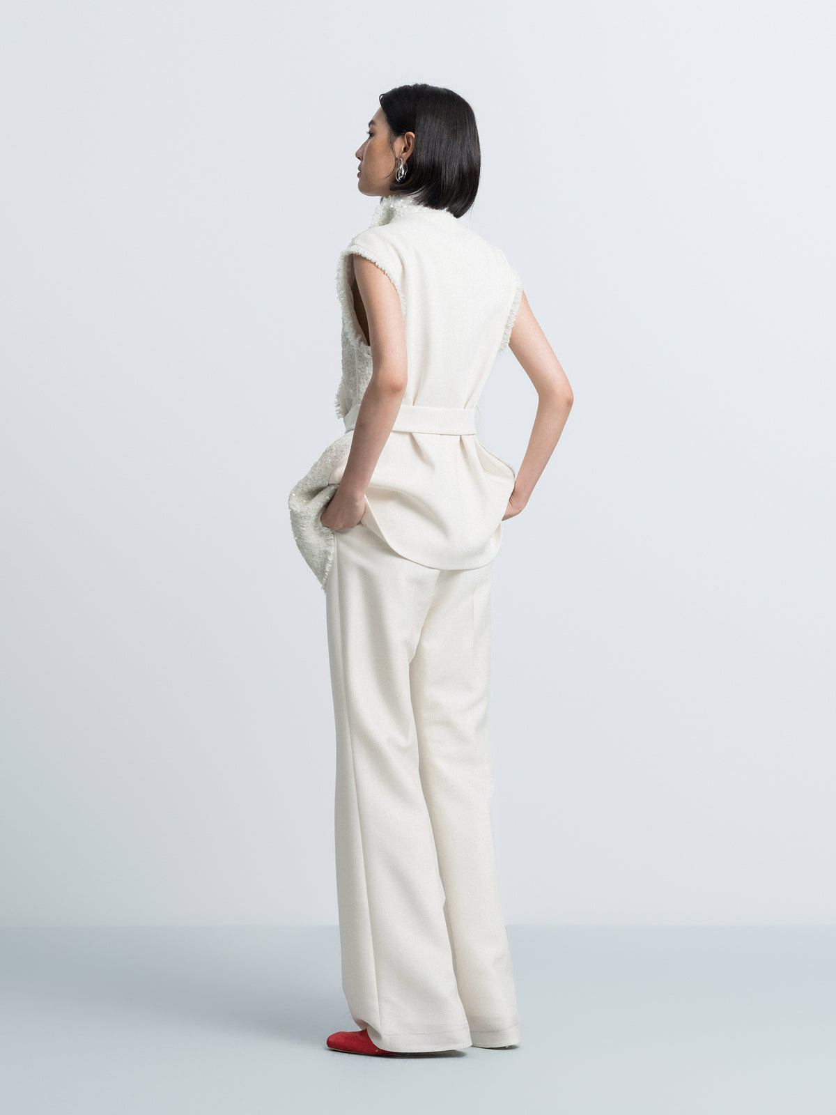 Creased Tapered Trousers