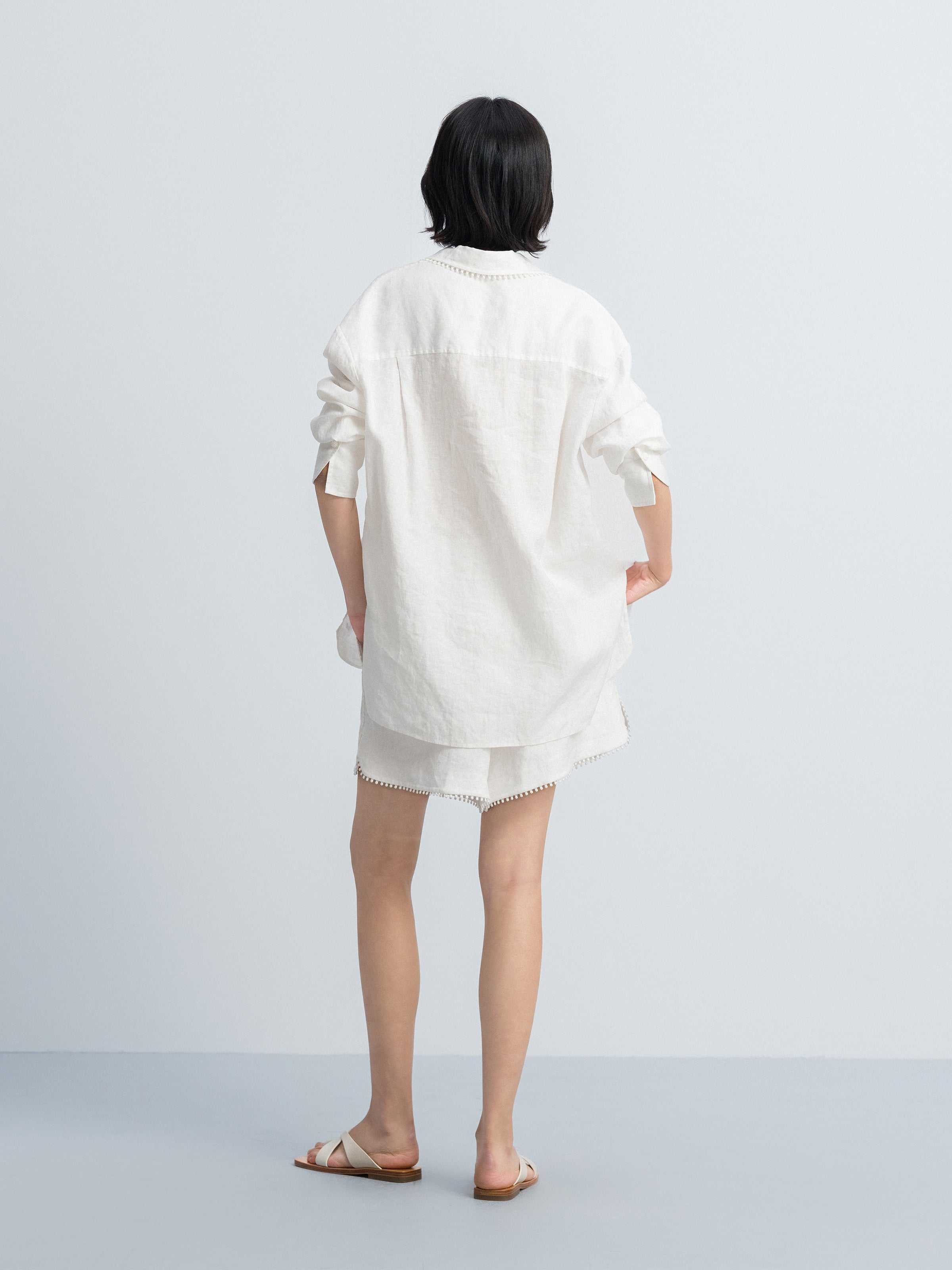 Off White Long-Sleeve Shirt