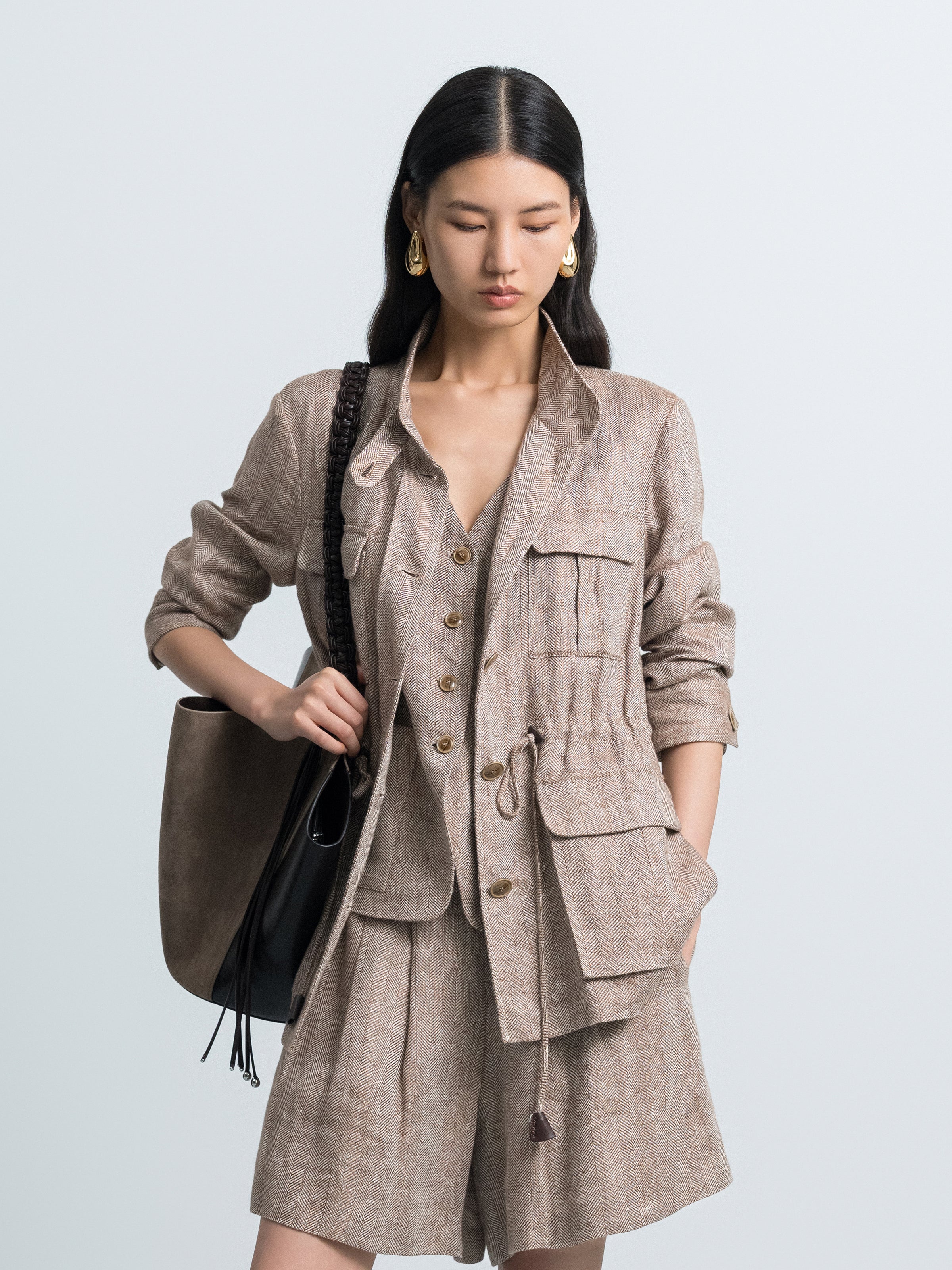 Linen Safari Jacket - Commemoi