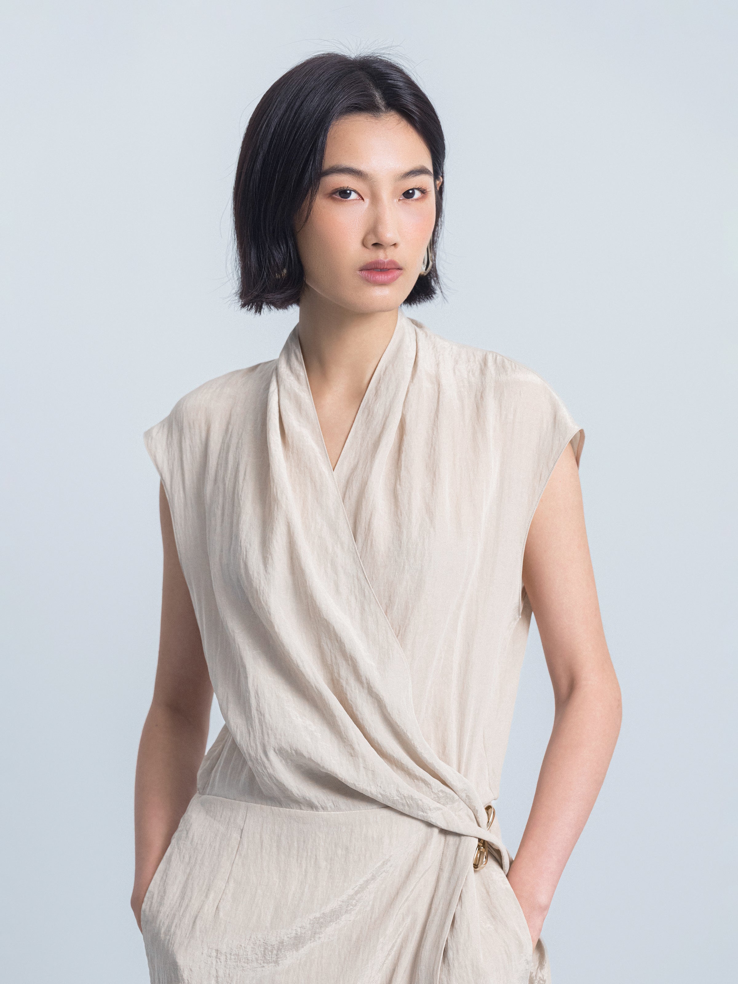 Long Sleeve V-Neck Dress