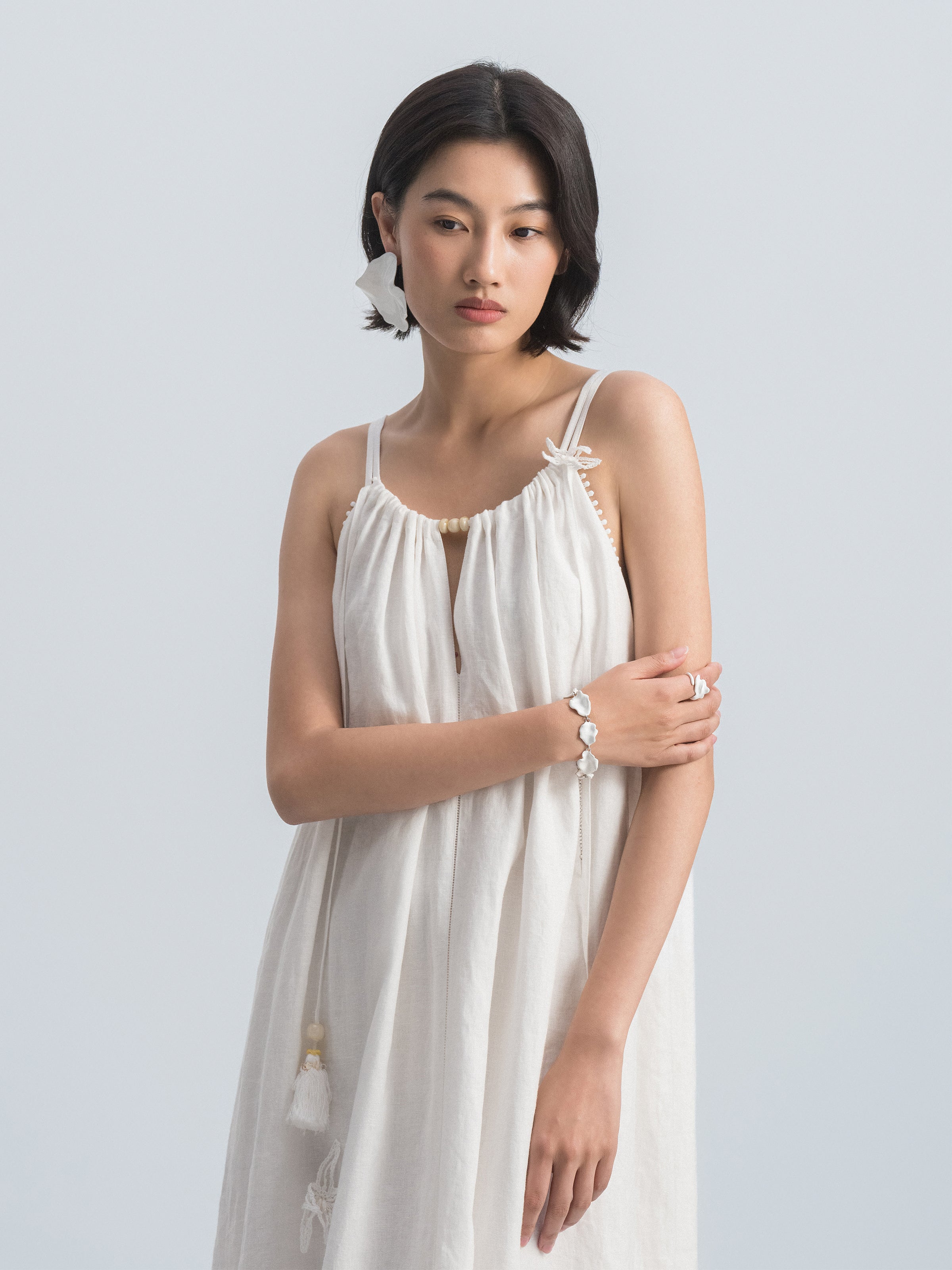 Off White Slip Dress