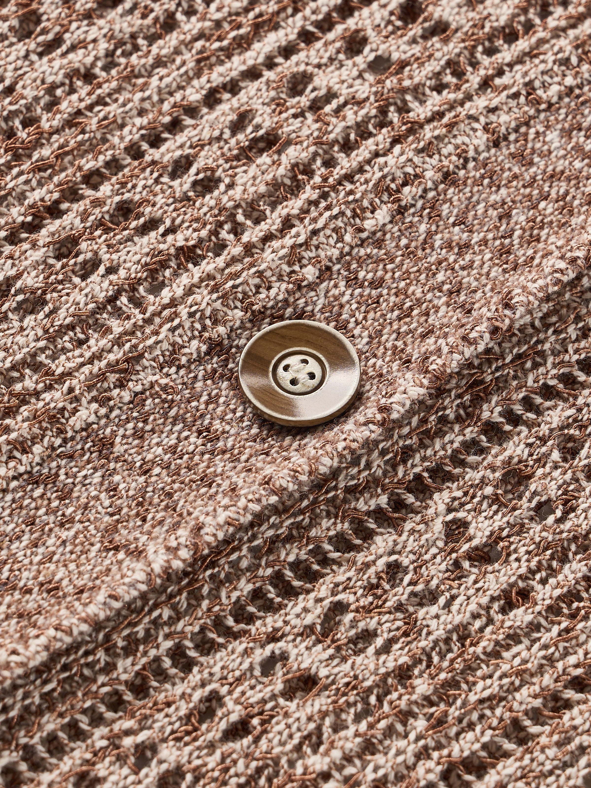 Hollow-out Knit Cardigan